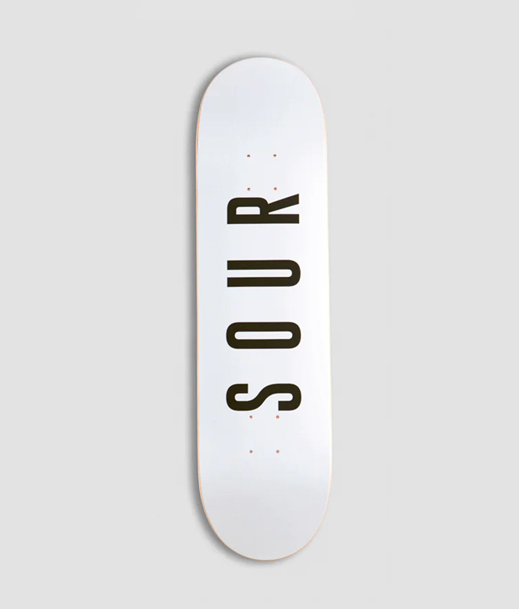Sour Solution - "Skateboard 8.25"" Sour Army White" - White - 8.25"
