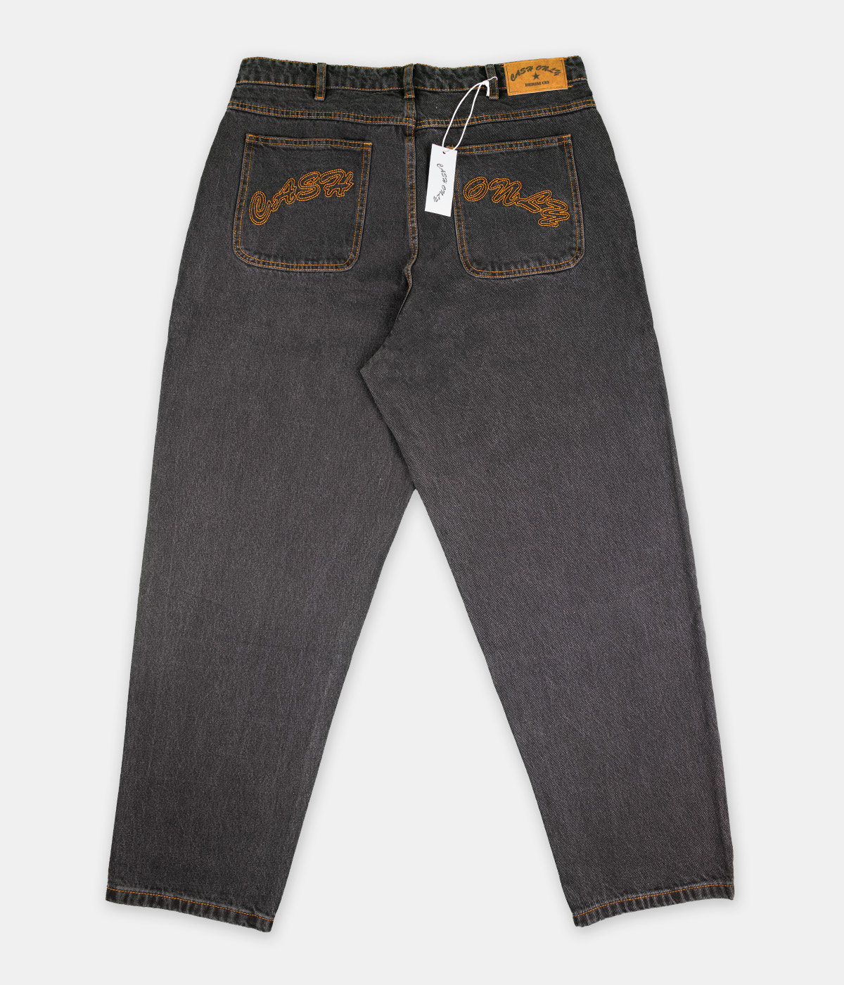 Vintage & Second Hand Cash only - Baggy Denim Jeans Washed Black