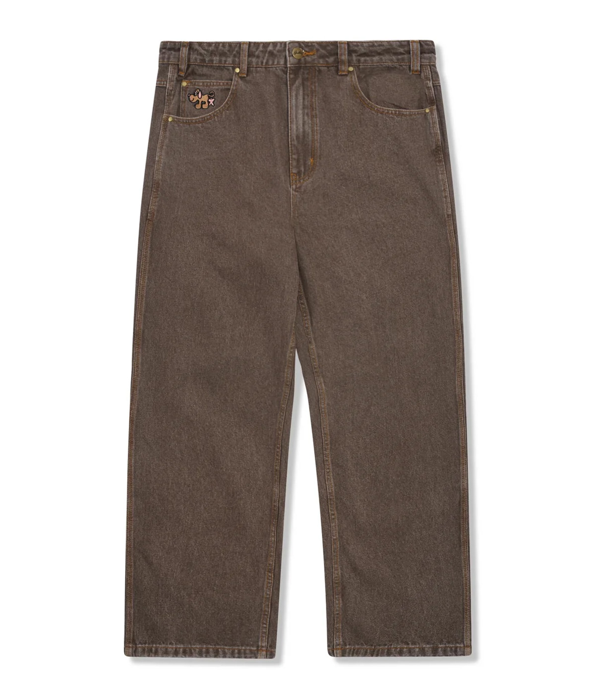 Butter Goods - Jeans Pooch Relaxed Denim - Washed Brown - 28
