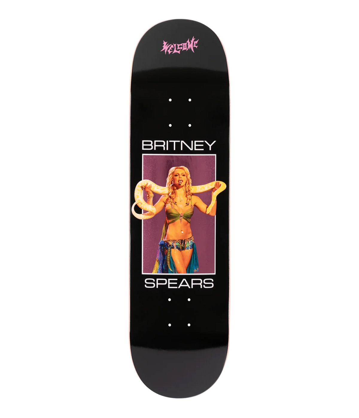 Welcome - Skateboard Britney Spears X Welcome - Snake 8.5" - Black - 8.5"