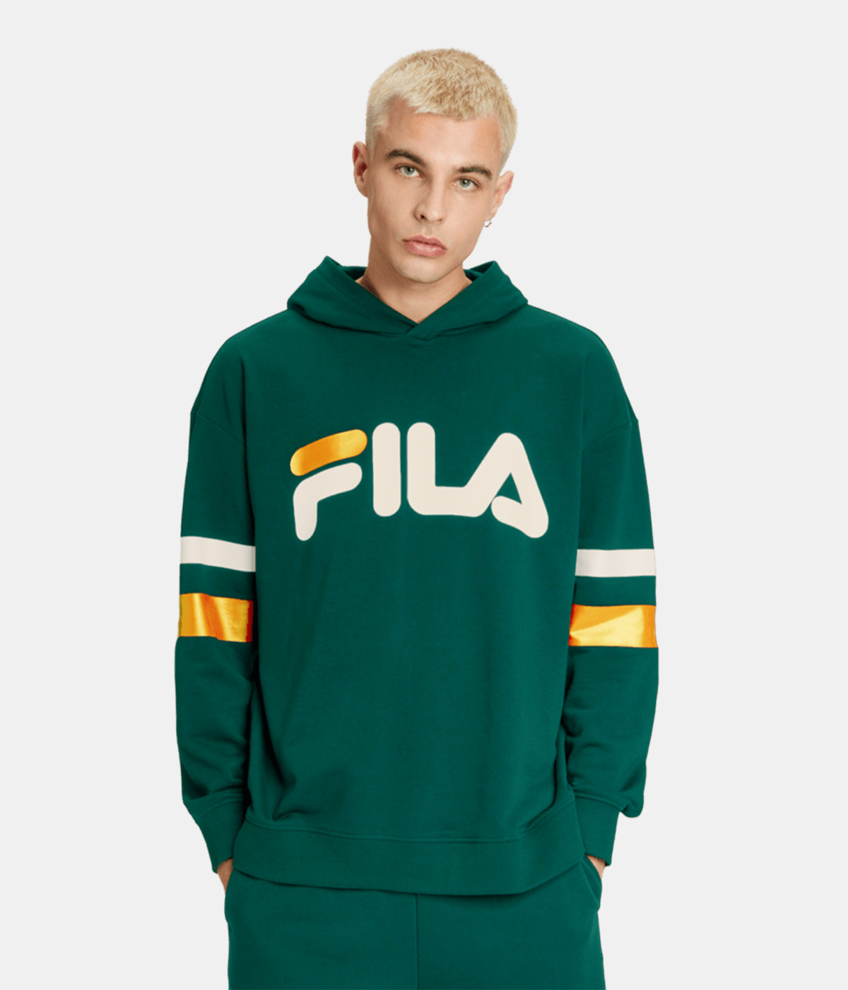 Oversized fila hoodie top