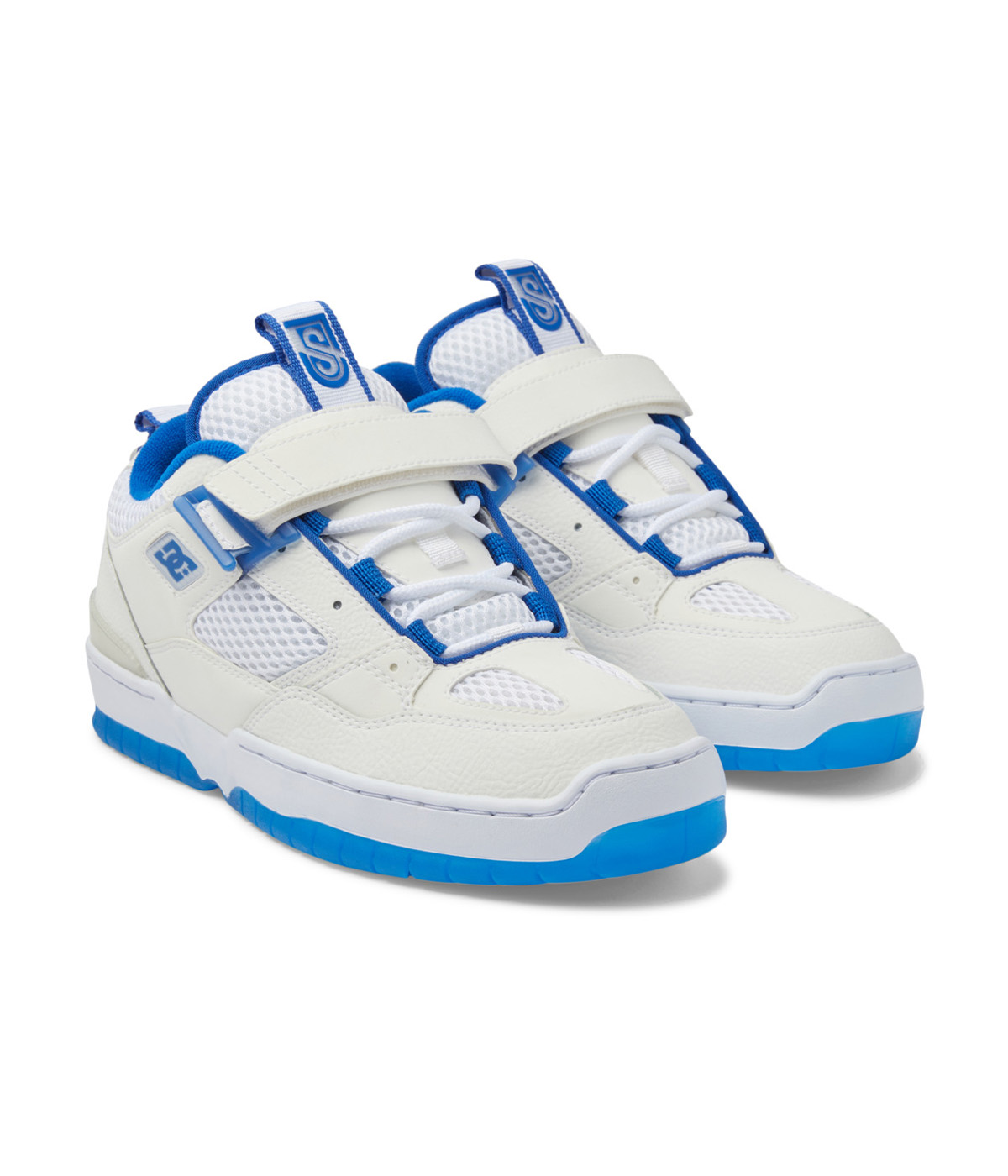 DC Shoes - Shoes JS 1 Leather - White/Blue - EU 42.5