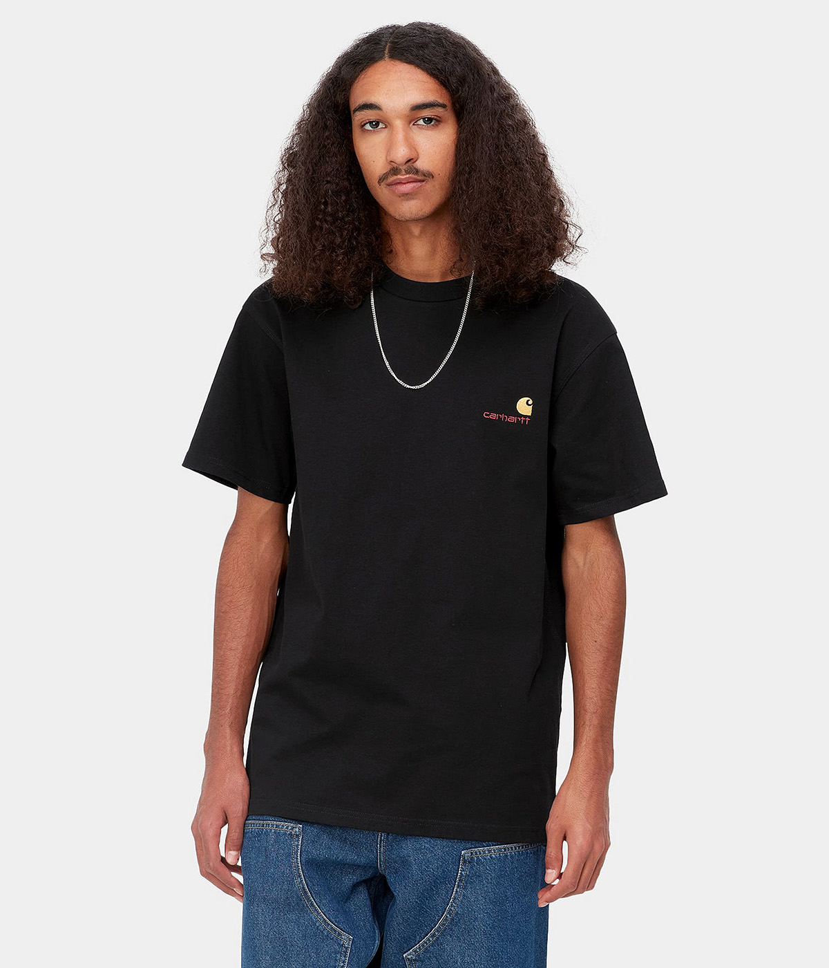 Carhartt - T-shirt S/S American Script - Black - XL