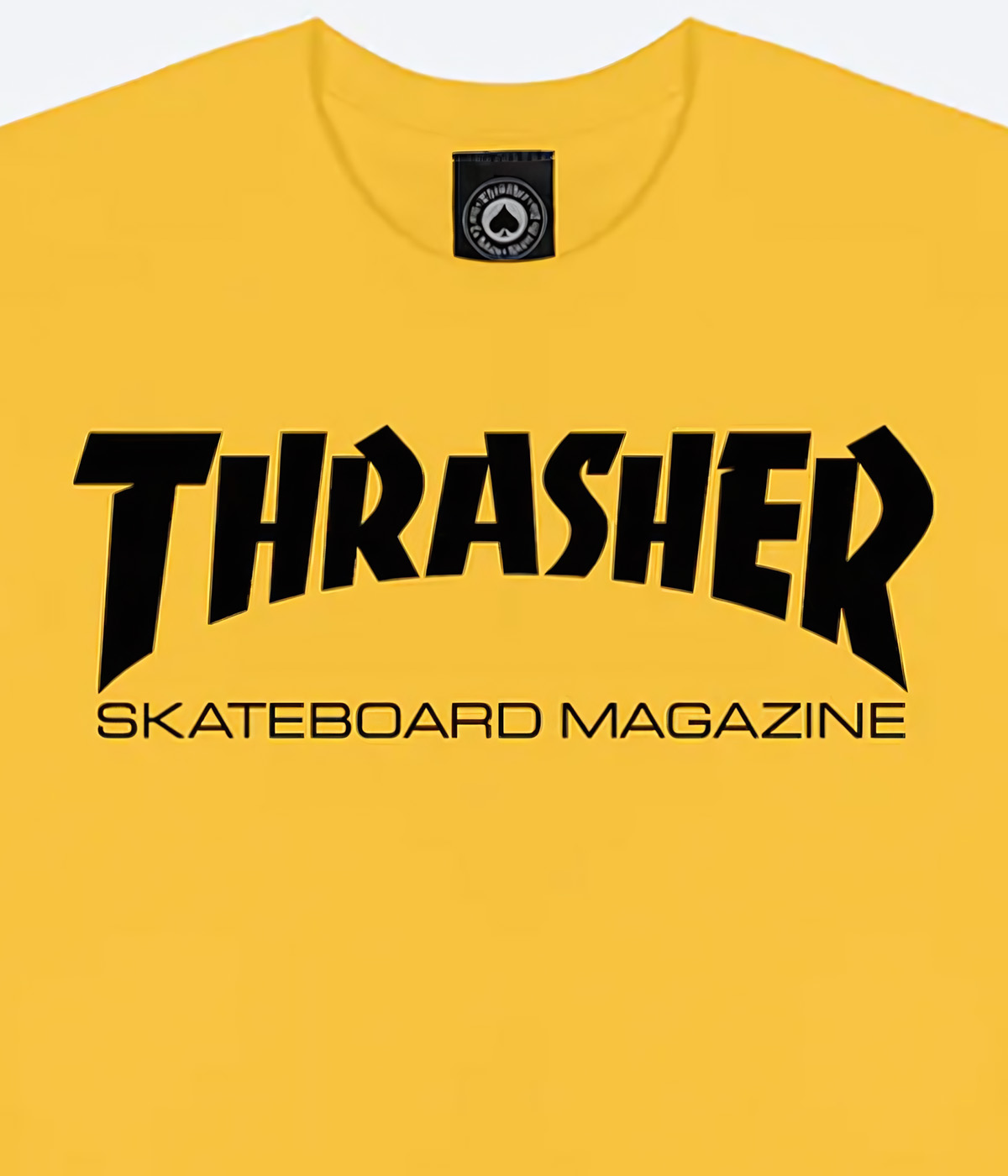 Thrasher T shirt Skate Mag Gold Black