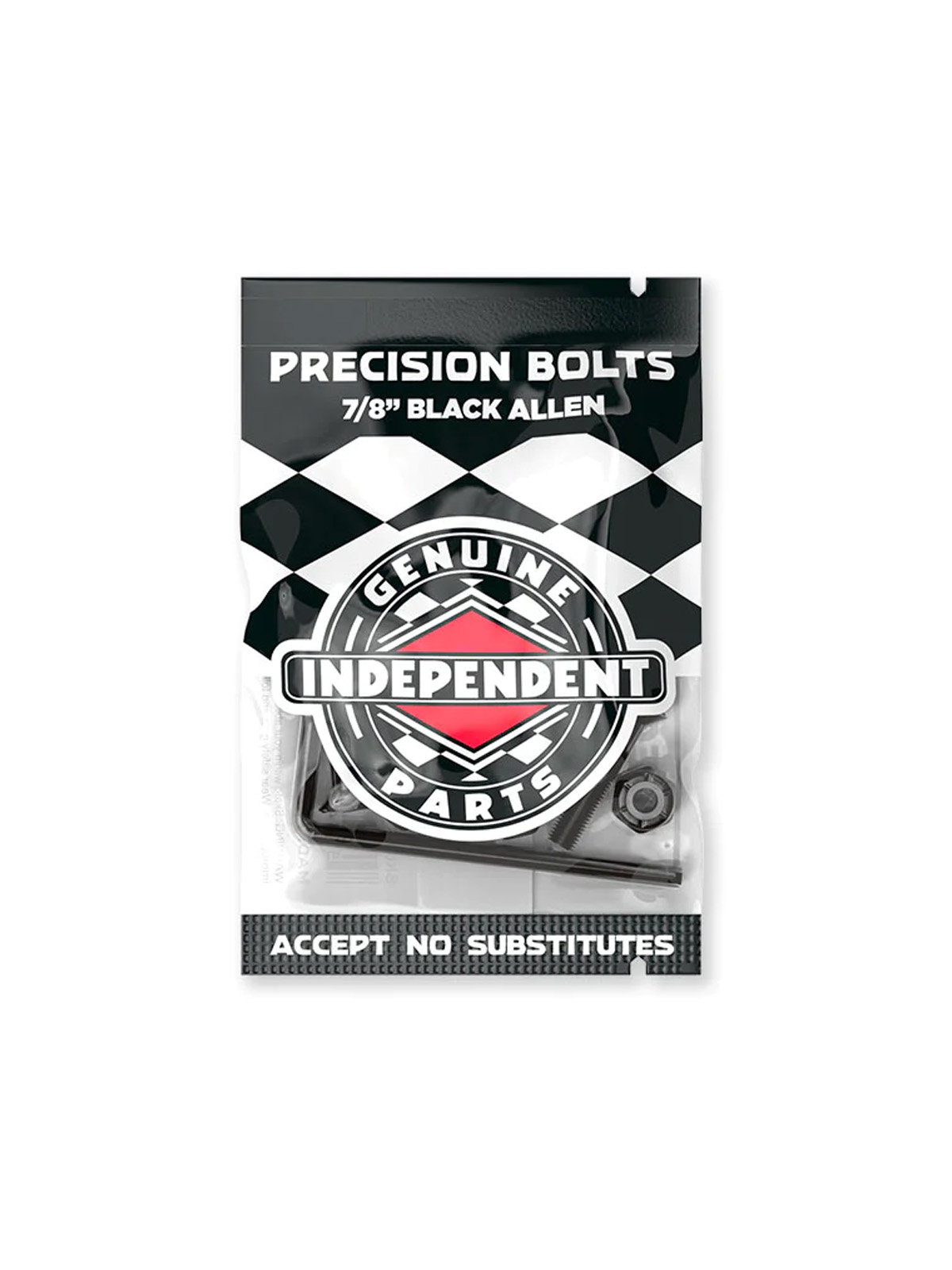 Independent Trucks - Indy Bolts Allen Black 7/8" - Black - 7/8"