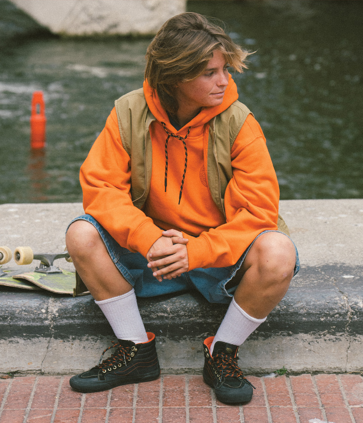 Vans Hoodie Spitfire Wheels Vans X Spitfire Orange