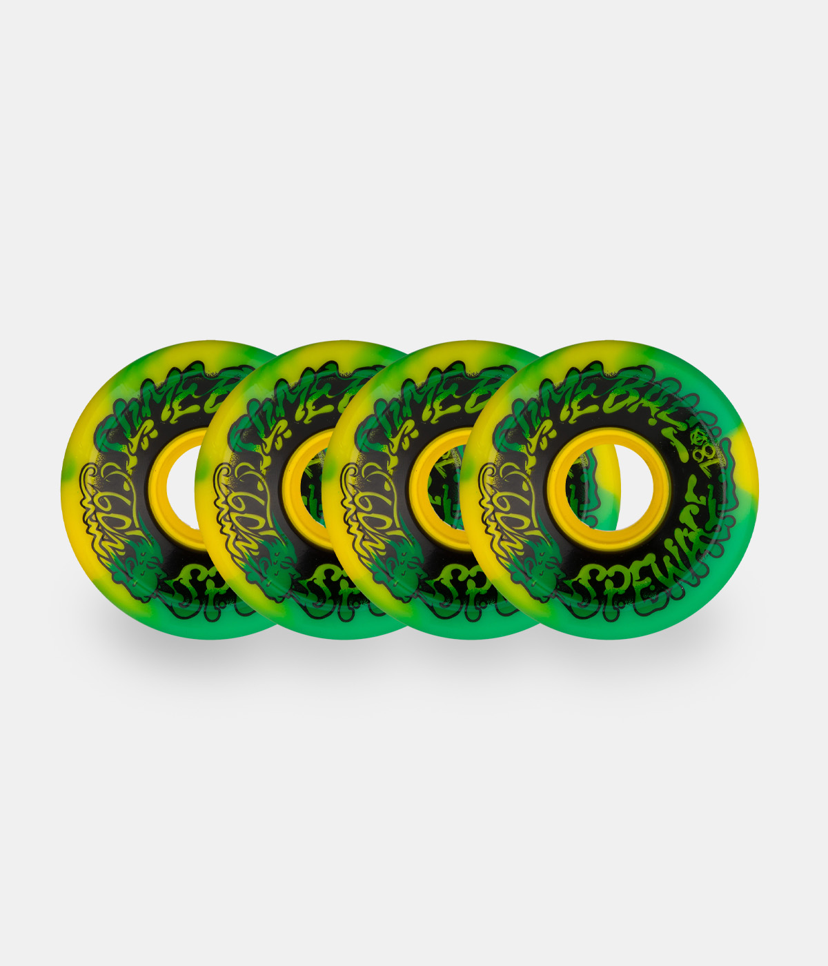 Slime Balls Wheels - Wheels Spewage OG Slime 78a - Green Yellow Swirl - 60 mm