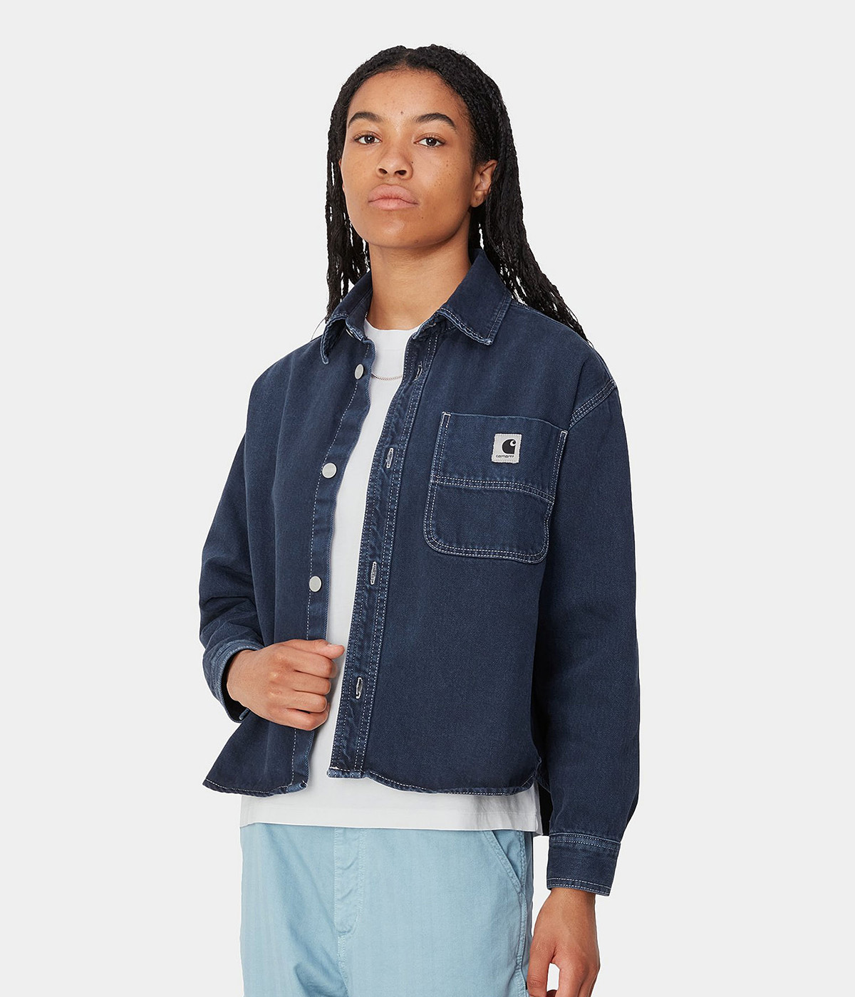Carhartt Shirt Jacket W Georgia Air Force Blue stone dyed