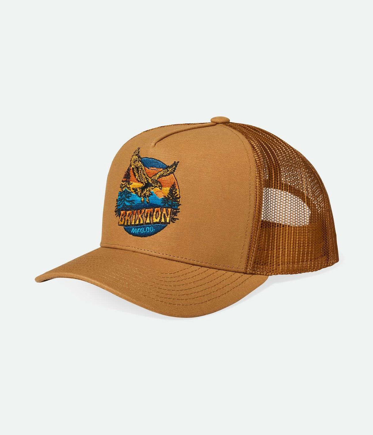 Brixton Cap Ridgewood NP C MP Trucker Hat Brown