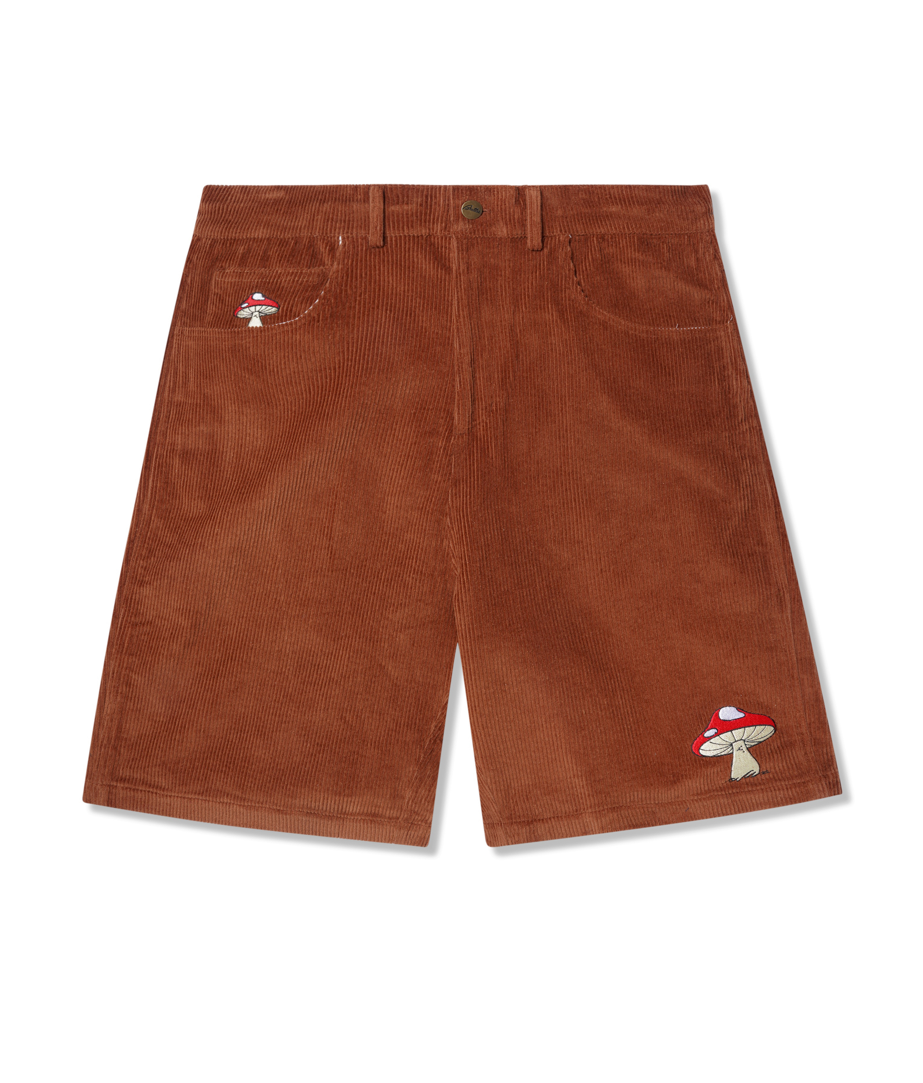 Butter Goods - Mushroom Corduroy Shorts - Rust - 32
