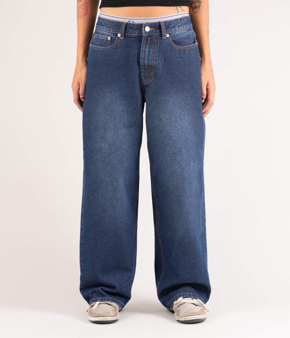 Sandy Goods - Jeans Sandy Low Waist Baggy - Washed Blue - L