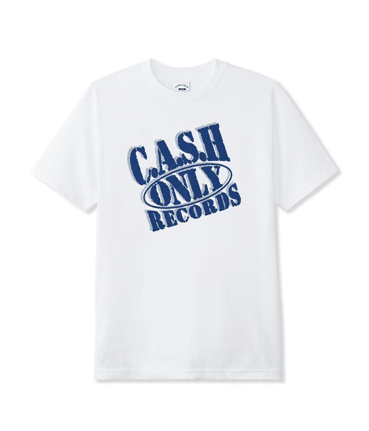 【CASH ONLY】 Recordings Tee - White Cash Only T-shirt Records White