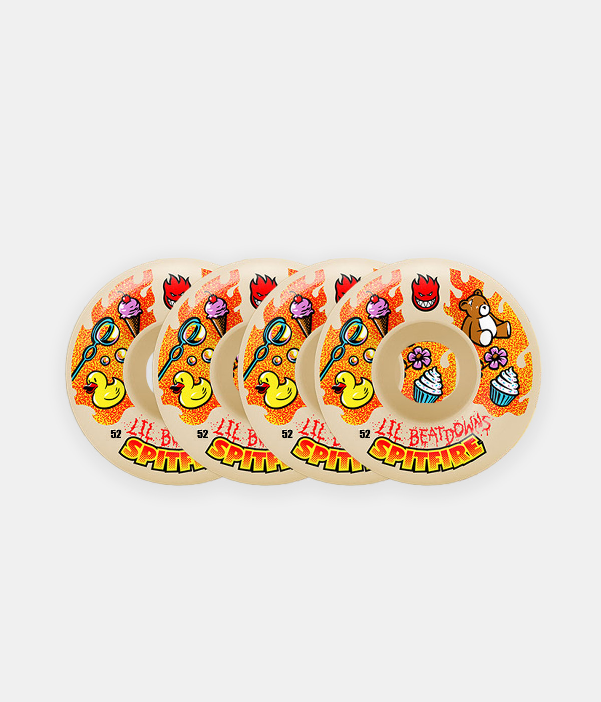 Spitfire Wheels - Wheels F4 99 Lil' Beatdowns Classics 52 - Natural - 52 mm