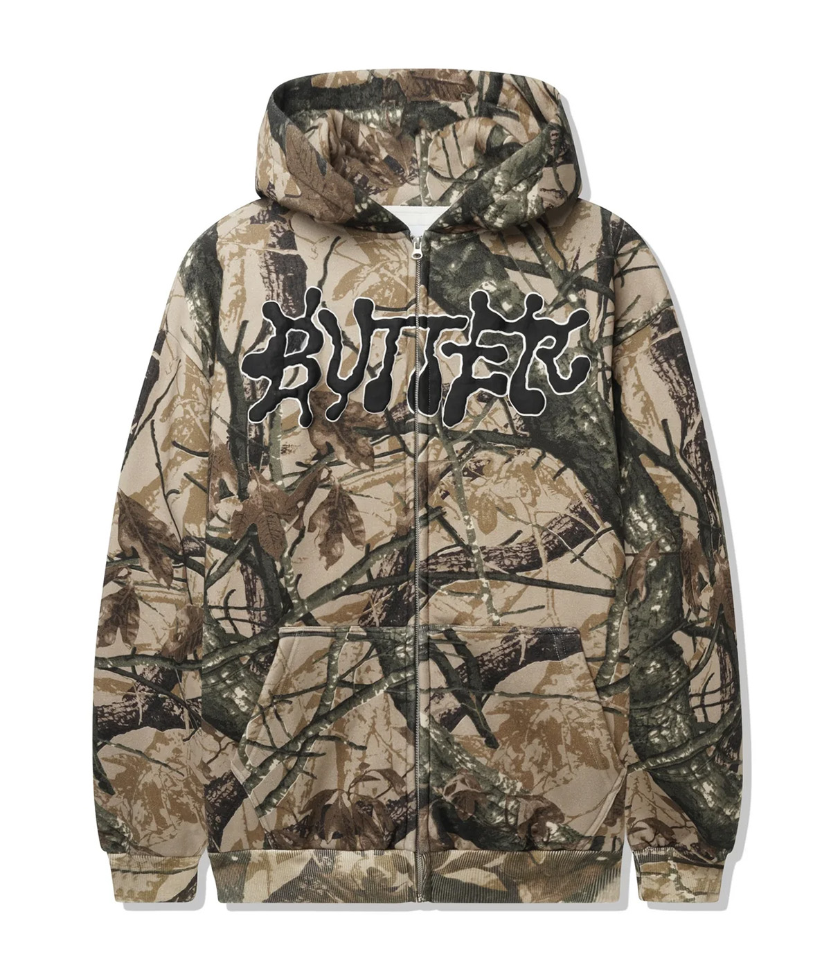 Butter Goods Zip Hoodie Ink Camo