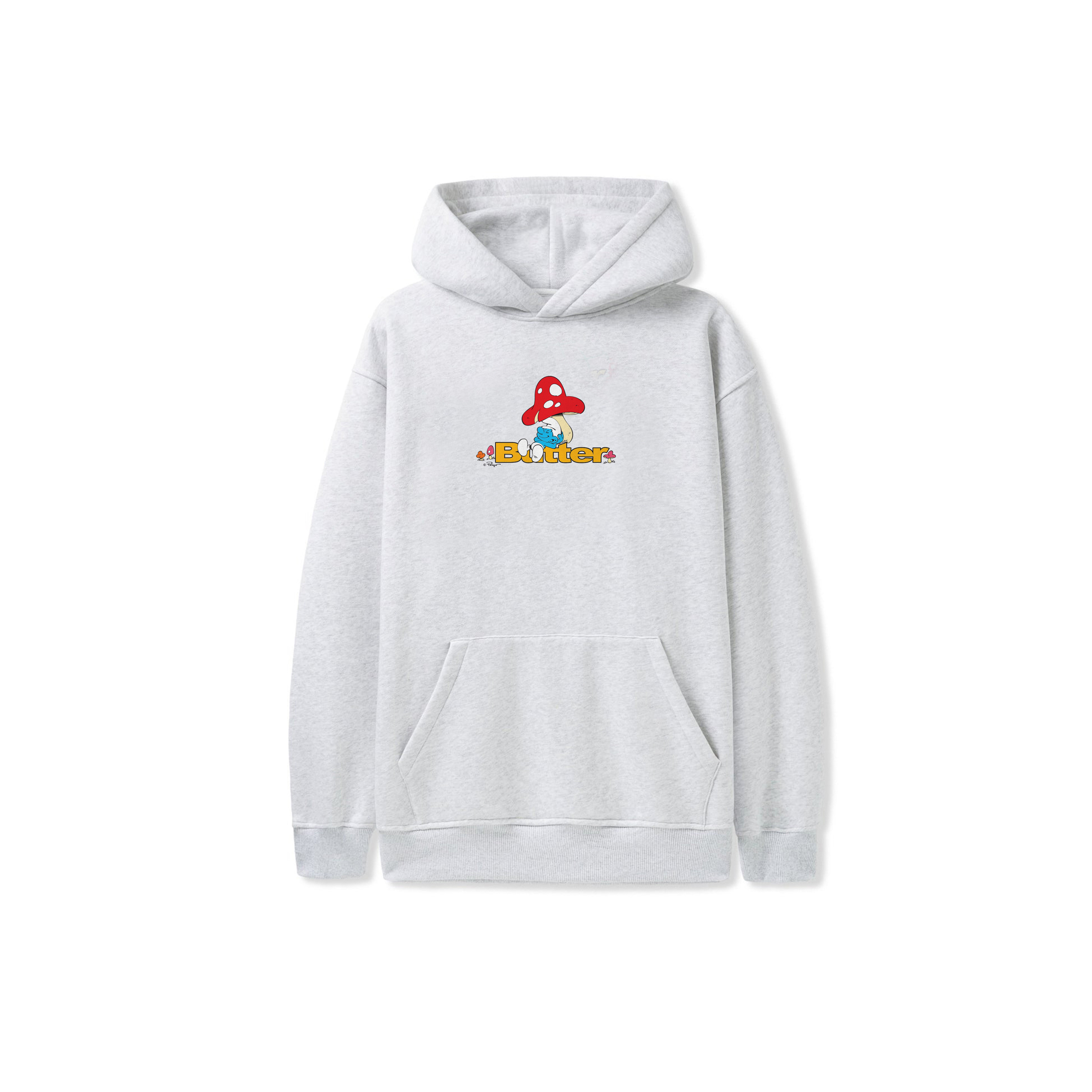 Butter Goods Lazy Logo Hoodie Ash Grey