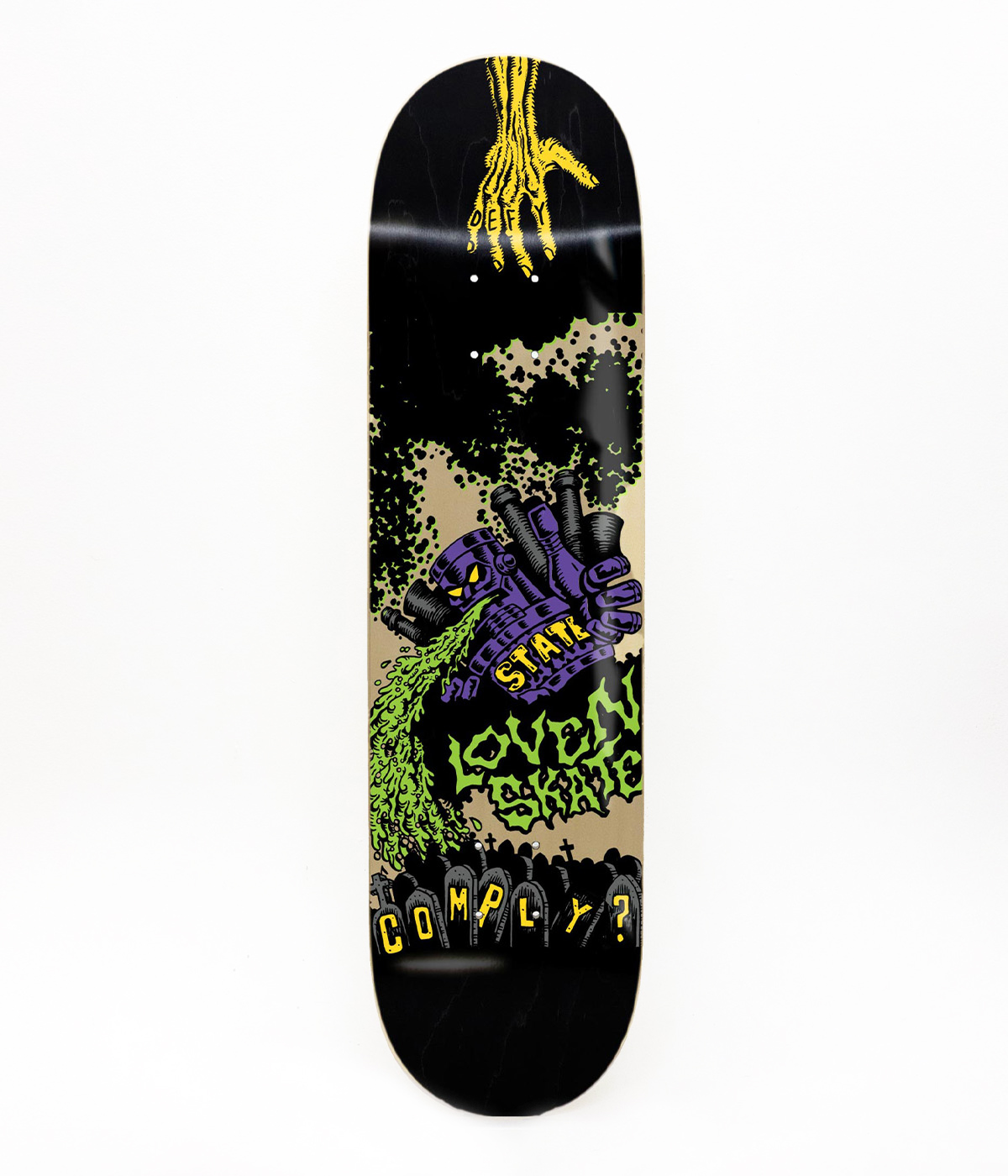 Lovenskate - Defy Or Comply' By John Dye Skateboard - Multi - 8.5"
