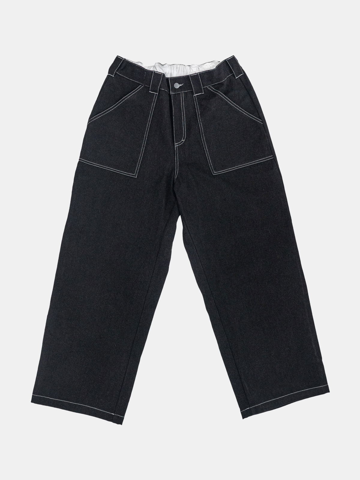 Poetic Collective - Bukser Painter Denim - Black/White - S