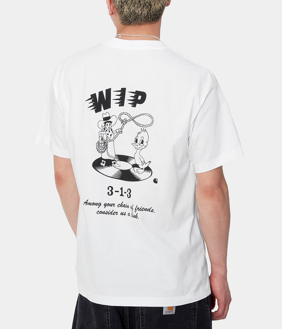 Carhartt - T-shirt S/S Friendship - White / Black - M