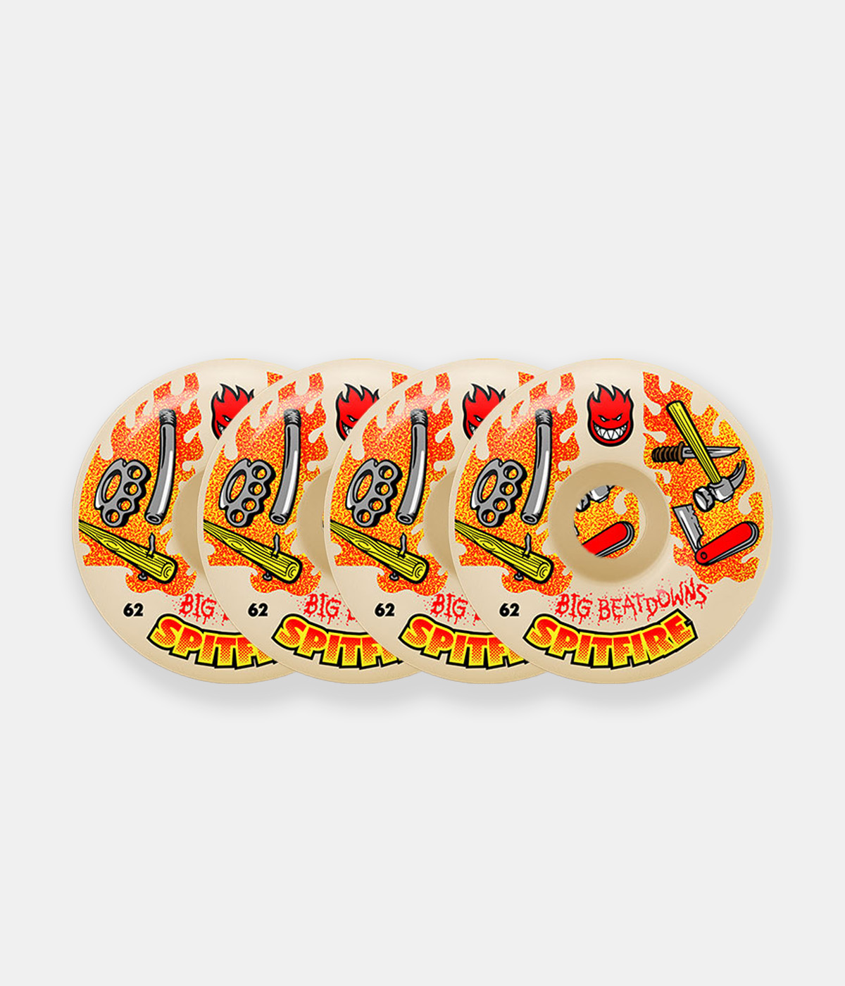 Spitfire Wheels - Wheels F4 99 Big Beatdowns Classics 62 - Natural - 62 mm