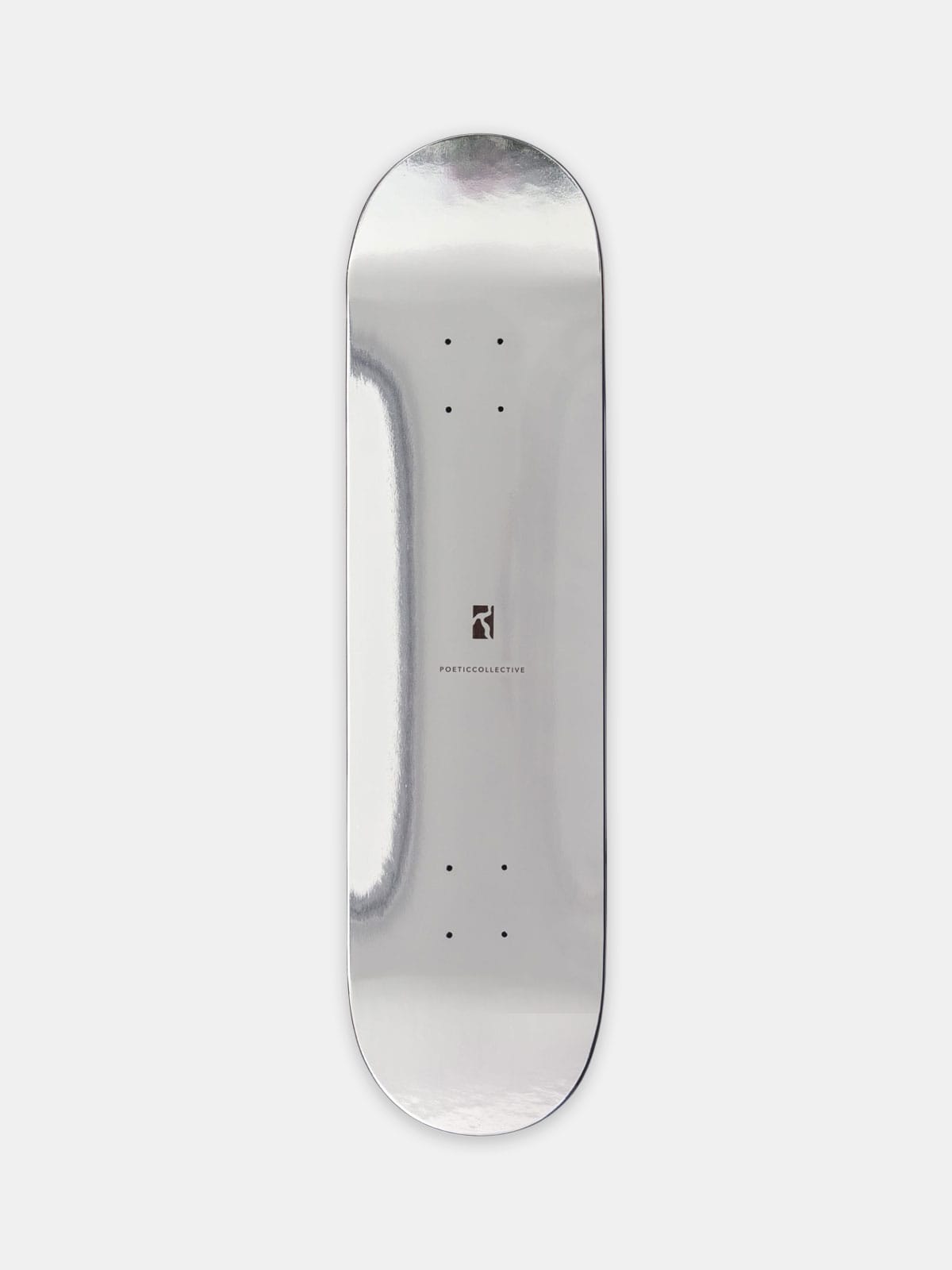 Poetic Collective - "Skateboard 8.125"" Silver" - Multicolor - 8.125"