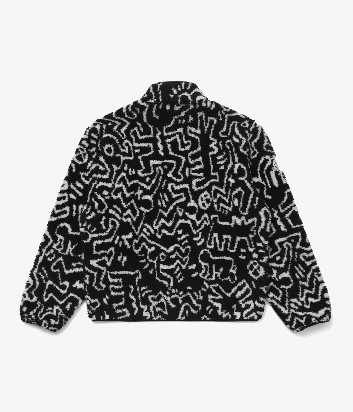 Malbon Golf Jacket Malbon X Keith Haring Sherpa Pullover Black