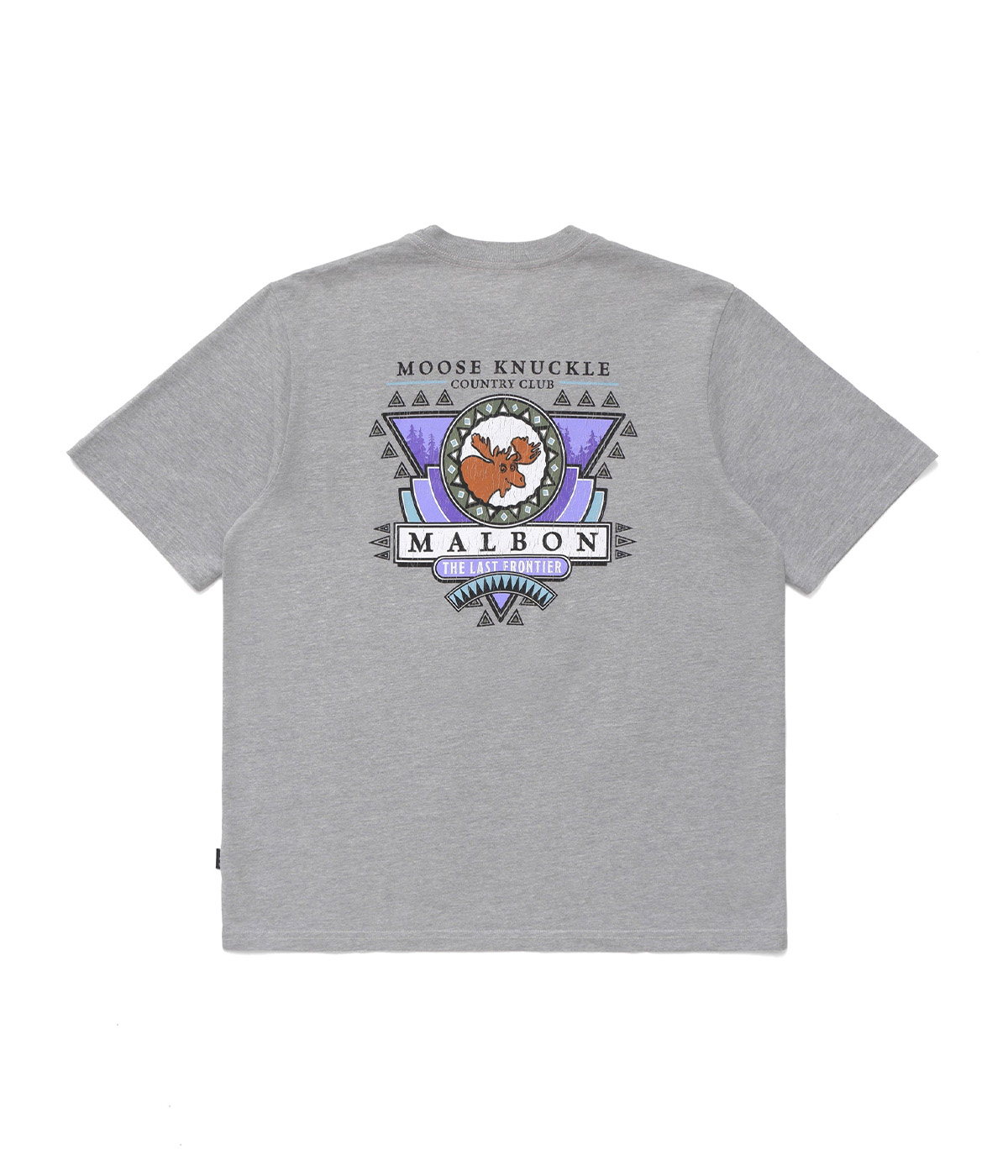 Malbon Golf T-shirt Moose SS Pocket Tee Ash Heather