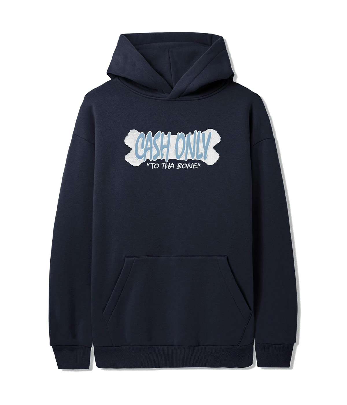 Cash Only - Hoodie To Tha Bone Pullover - Navy - XL