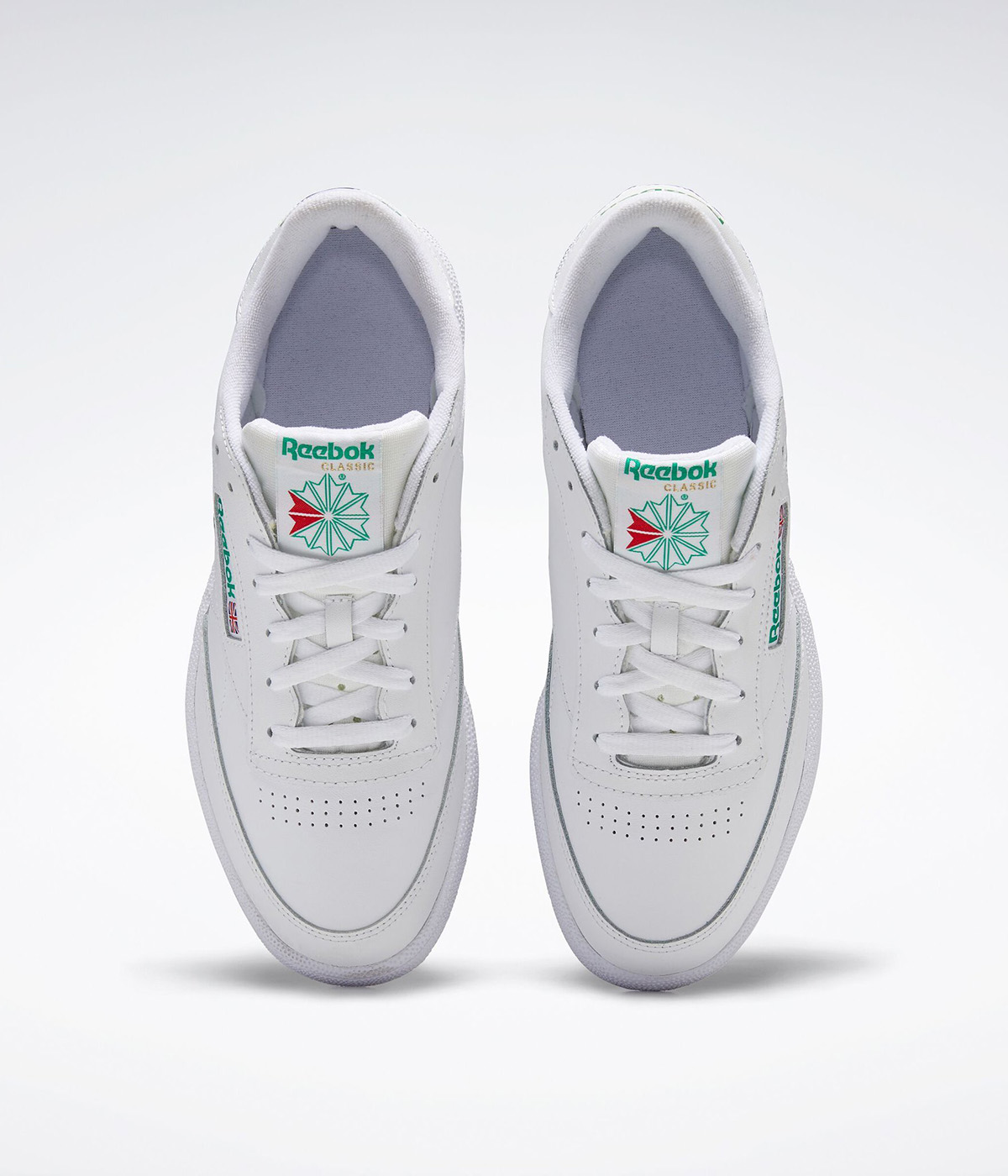 Reebok Shoes CLUB C 85 White White Green