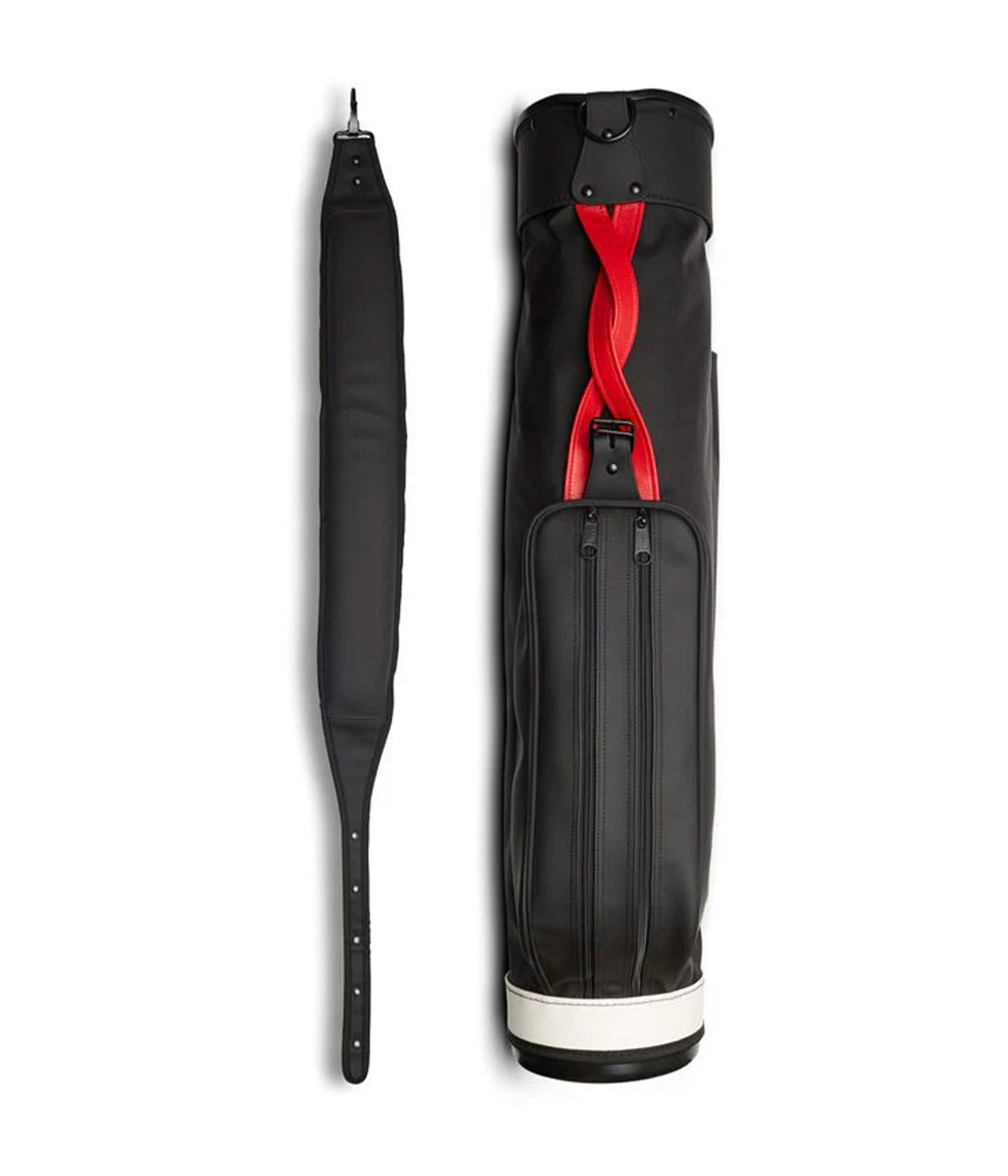 Jones Sports Co. - Golf Bag Original Jones Bag Trailblazer - Black/Red Handle - One Size