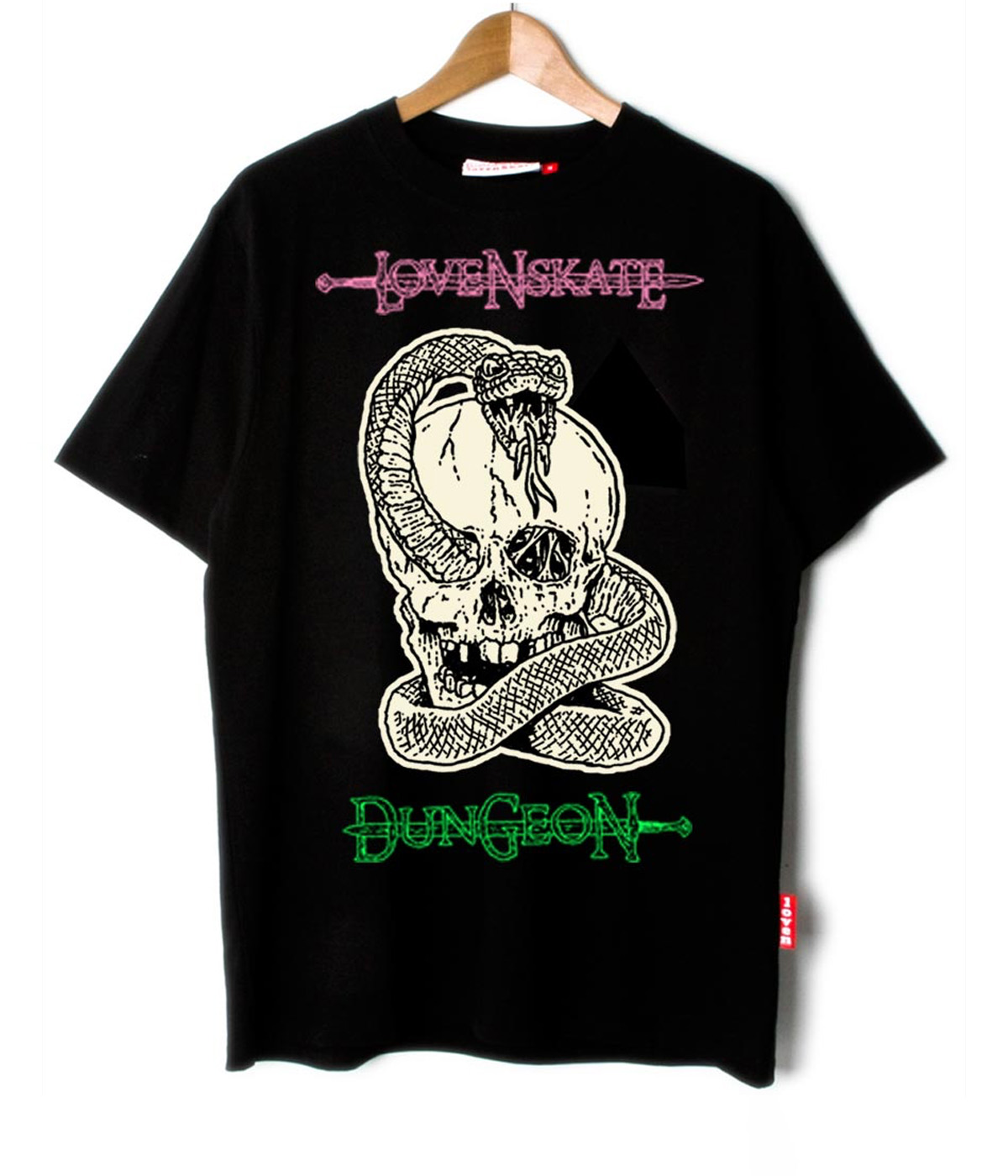 Lovenskate - T-skjorte Dungeon X Lns' By French - Black - S