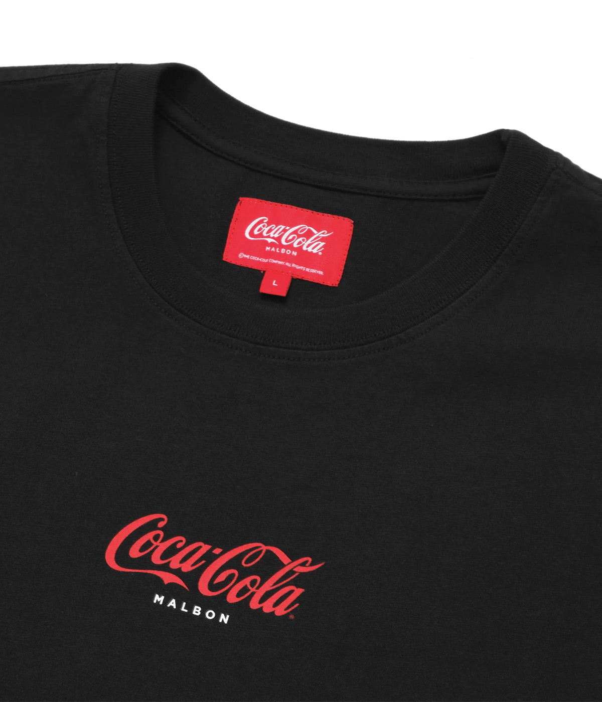 ■Malbon Golf■ MALBON X COCACOLA GRAPHIC T-SHIRT BLACK Malbon Golf T-shirt Malbon X Coca Cola Special Delivery Black