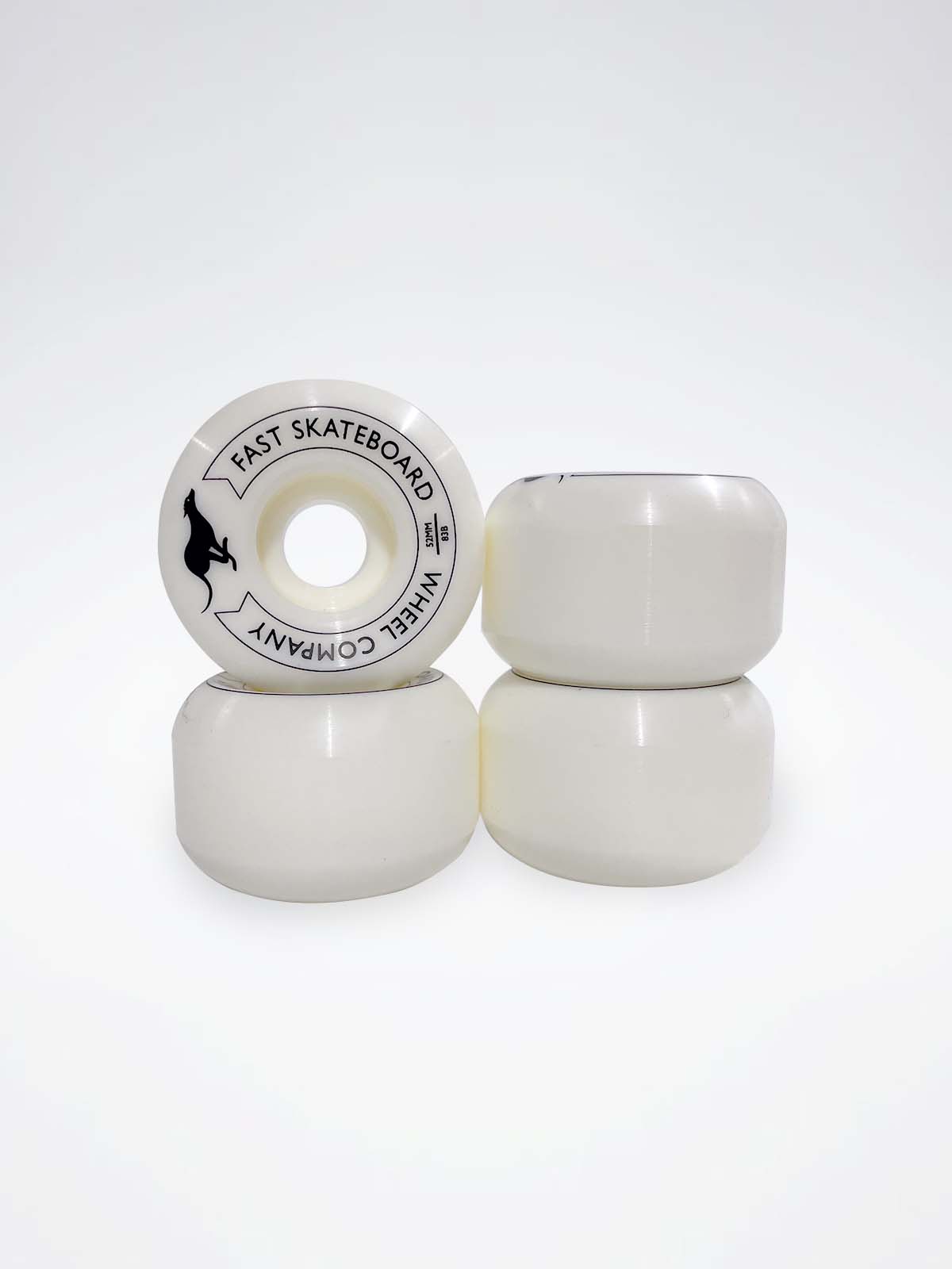 Fast Skateboard Wheel Company - Fast Wheels OG 52mm Wheels - White - 52 mm