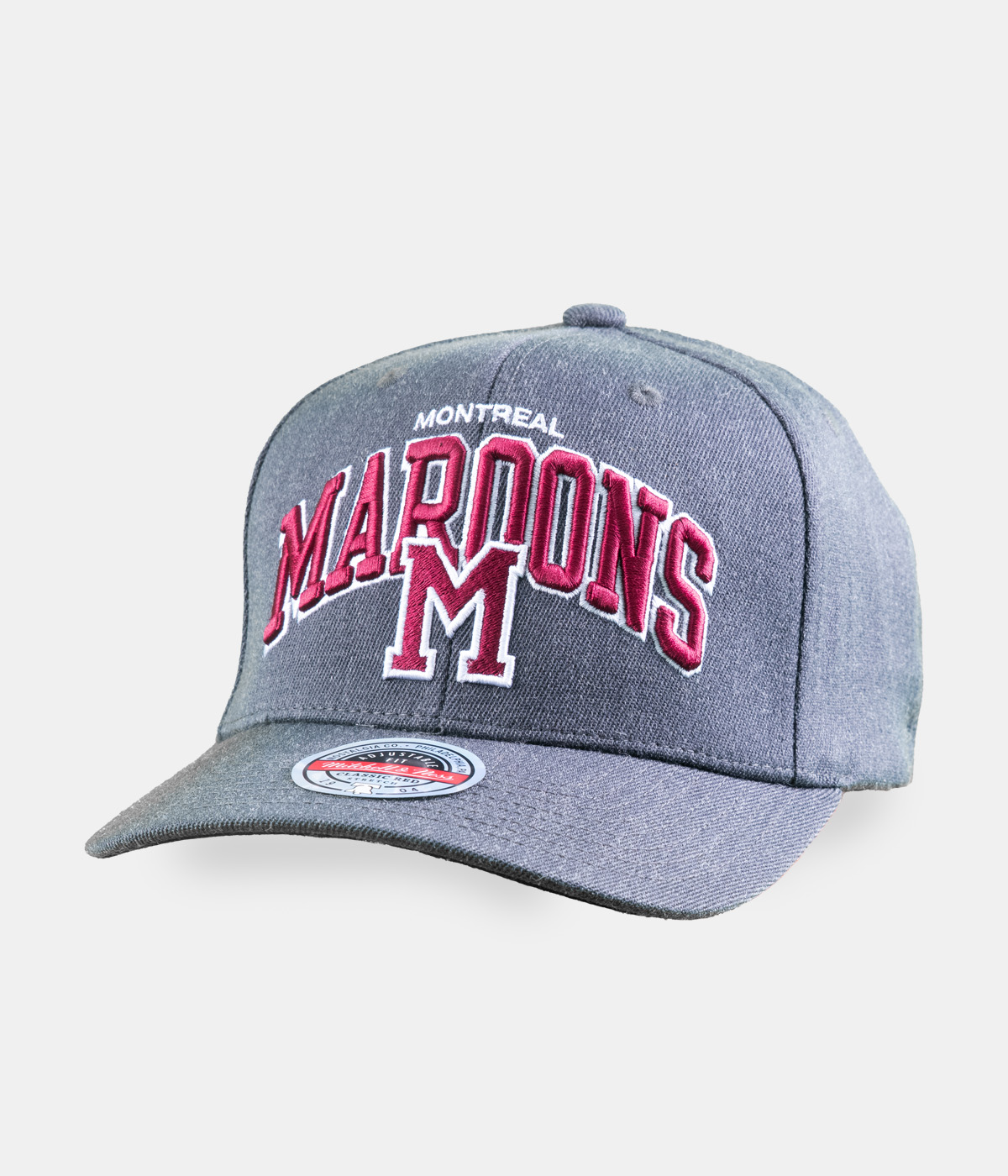 Mitchell & Ness - Cap NHL Arch Classic Red - Montreal Maroons - Charcoal - One Size