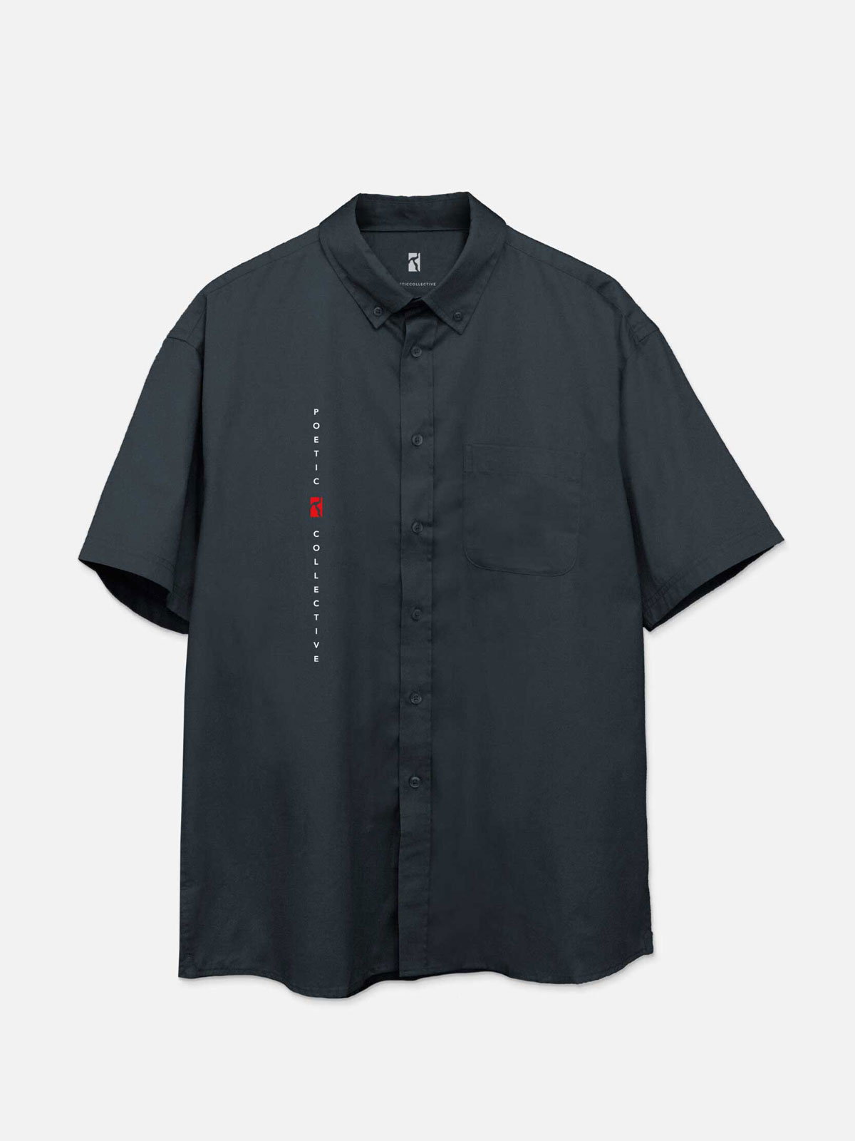 Poetic Collective - Short Sleeved Shirt - Zink - L