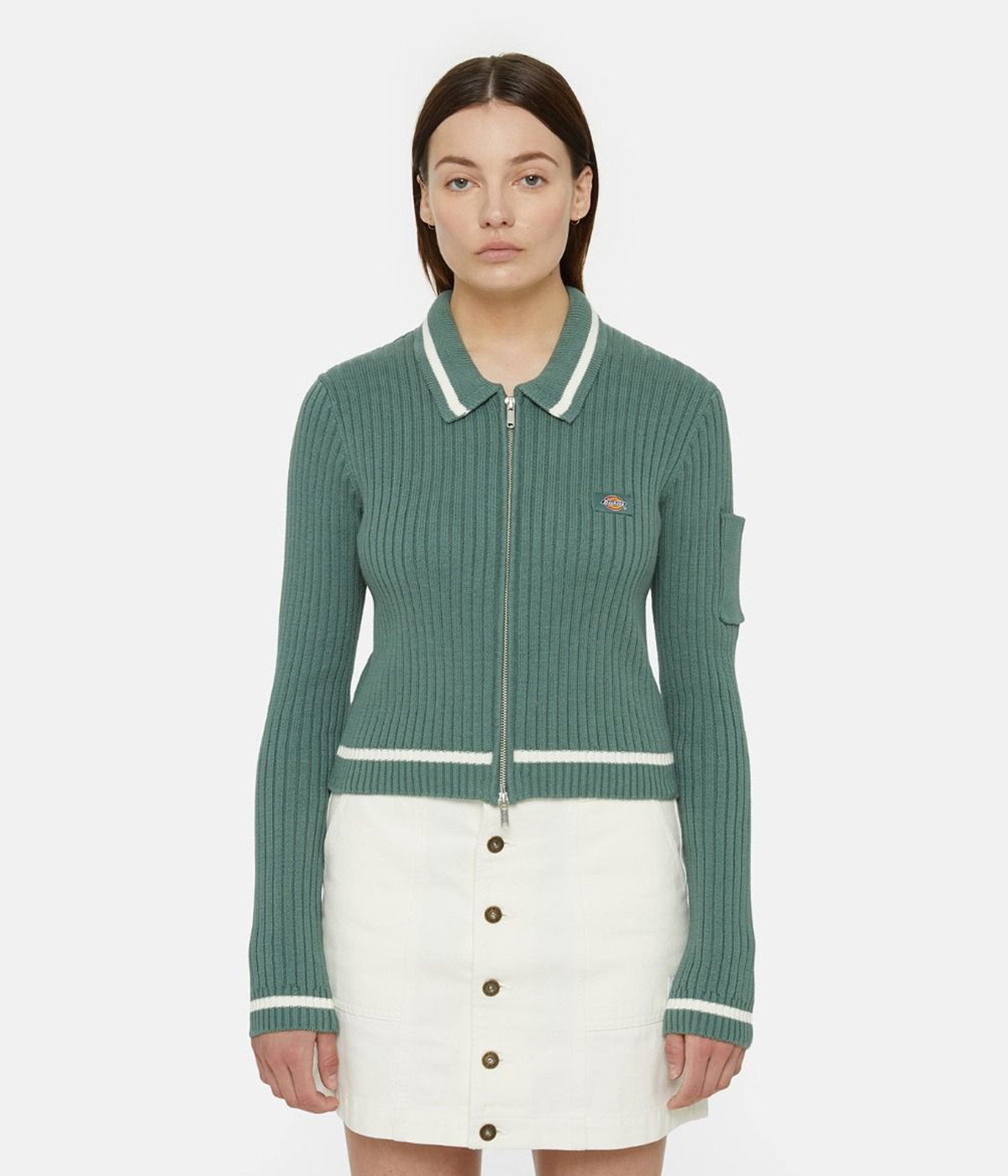 Dickies - Cardigan Elkhart W - Dark Forest - XXS