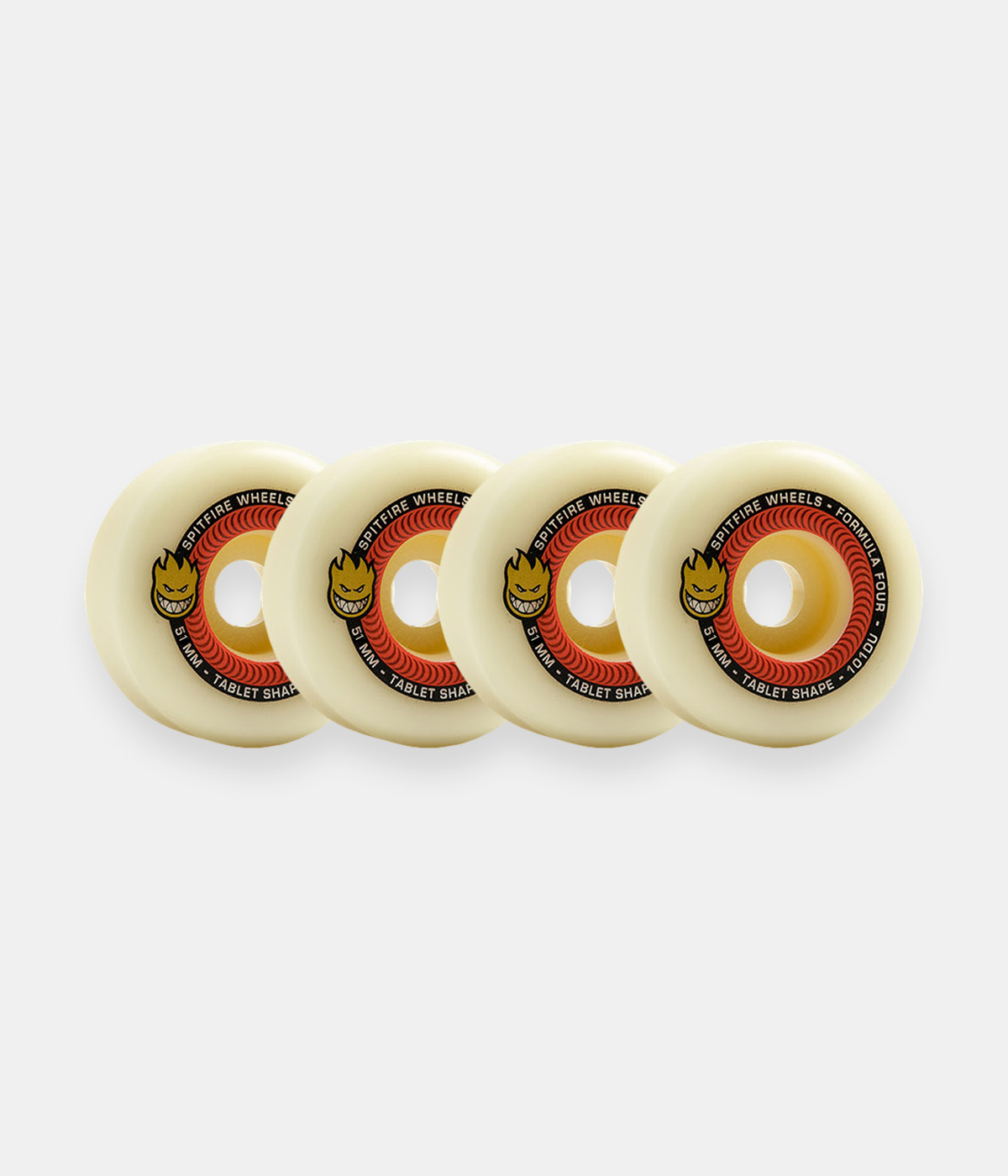 Spitfire Wheels - Hjul 51 mm Formula Four Tablets 101du - Natural - 51 mm