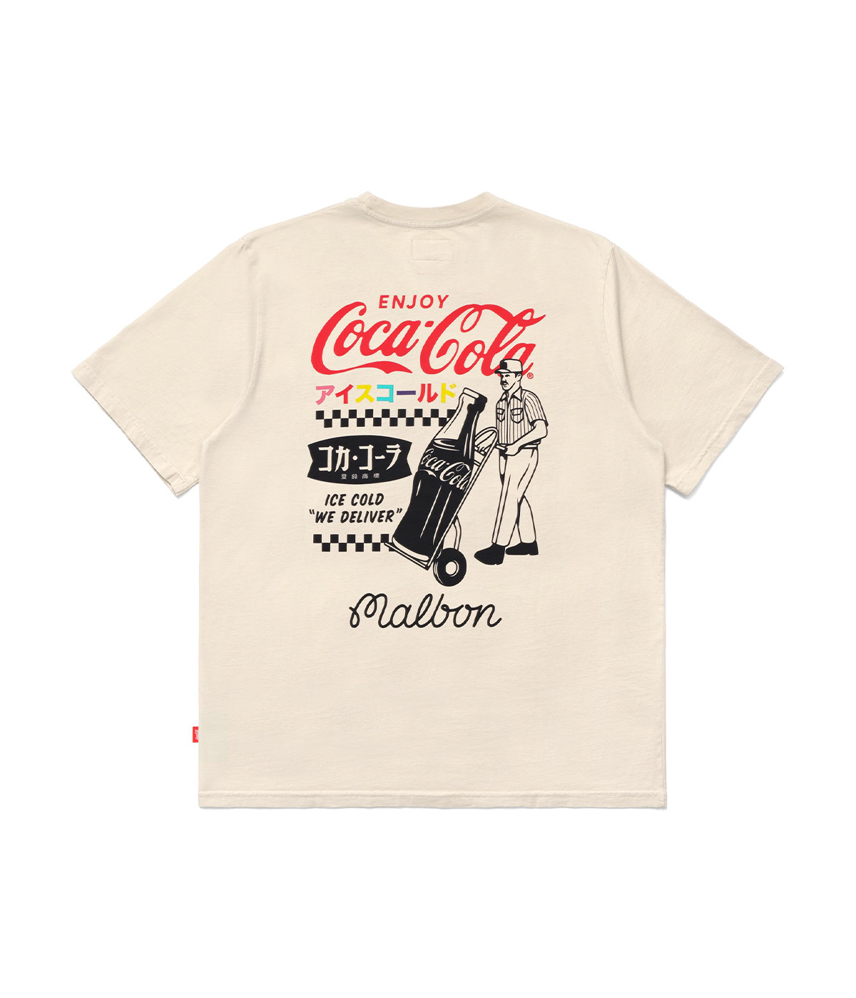 Malbon Golf T-shirt Malbon X Coca Cola Special Delivery Cream