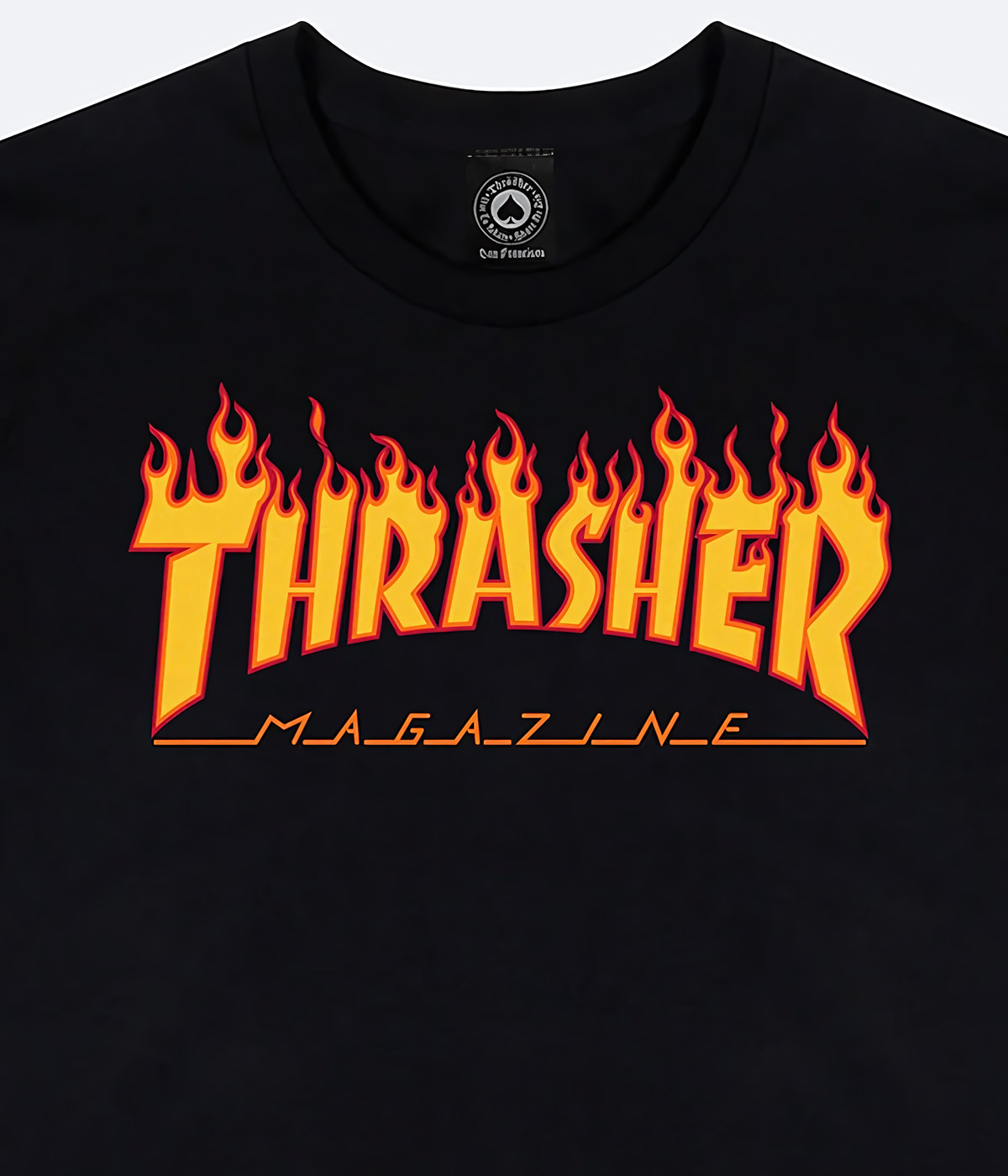 Thrasher T shirt Flame Logo Kids Black