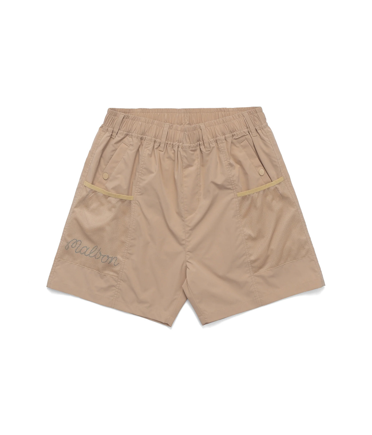 【MALBON GOLF】 Summer Basic Shorts ■MAN /追跡付 Malbon Golf Shorts Mesh Basket Pocket Sesame