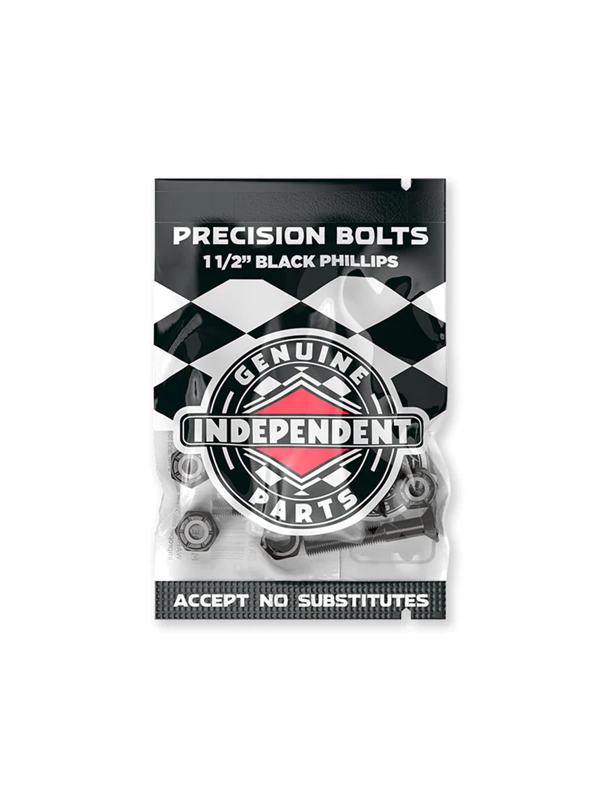 Independent Trucks - "Bultar Indy Bolts Phillips Black 1 1/2""" - Black - 1 1/2"
