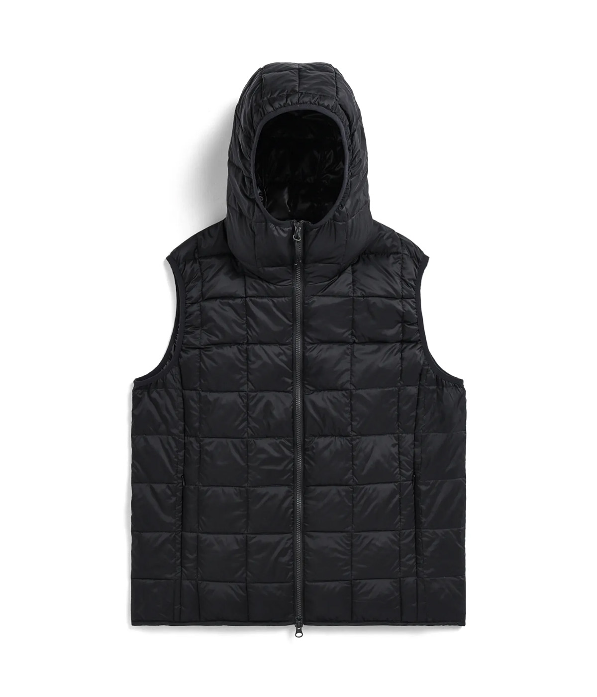Taion Jacket Vest Hood WZip Down Black