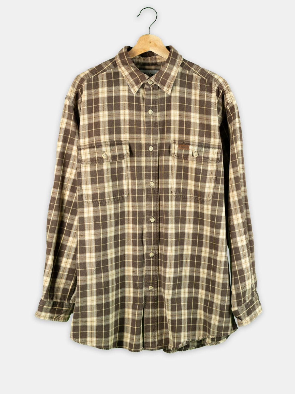 Vintage - Carhartt - Flannel Shirt - Brown - L