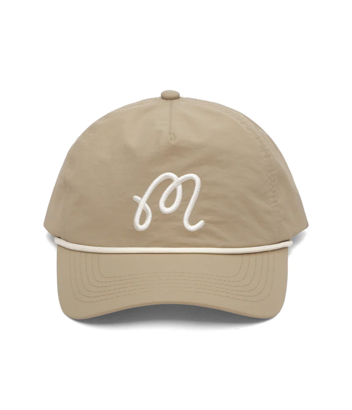 Malbon Golf - Hat M Script Nylon Rope - Sesame - One Size