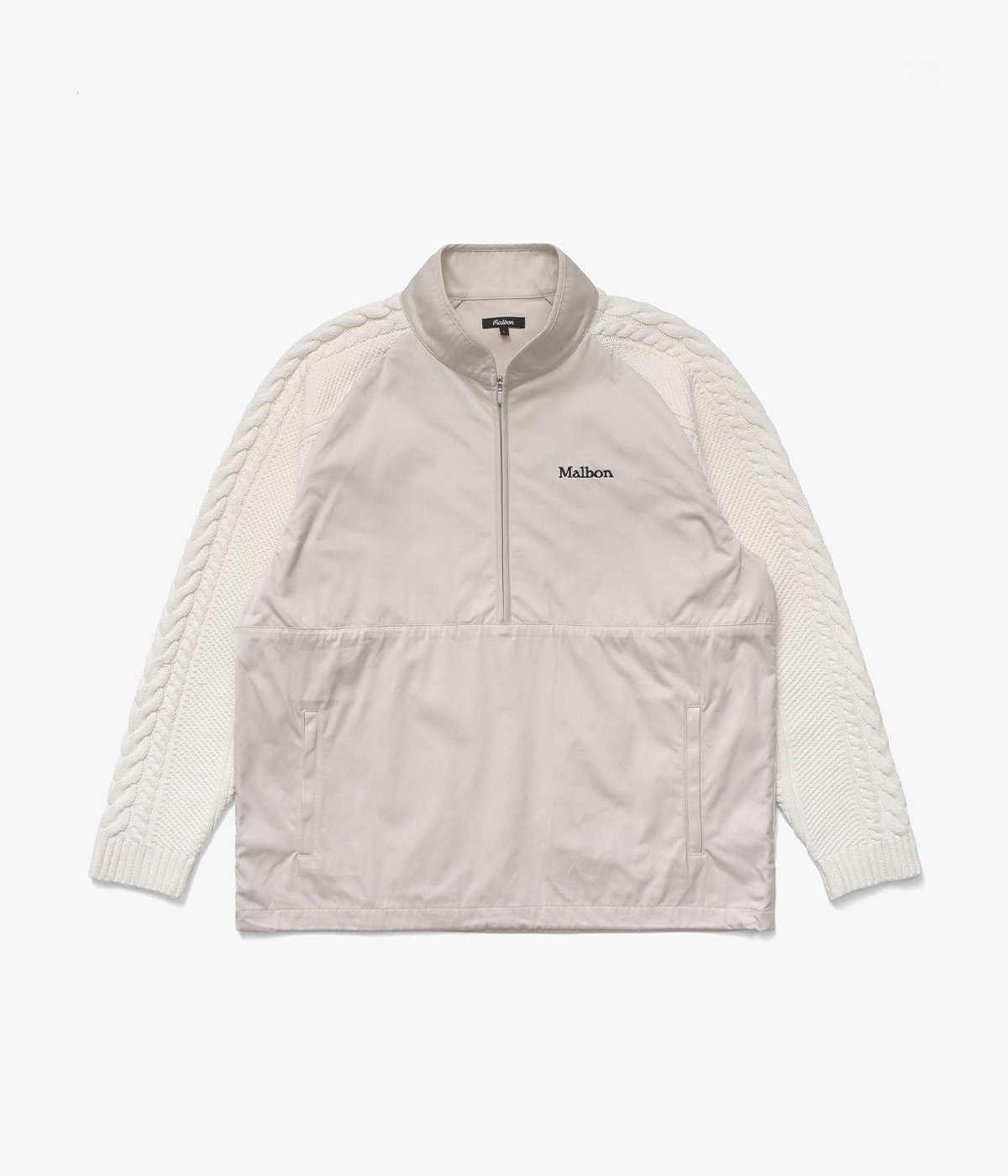 全国どこでも送料無料！ Remington Sweater Golf Malbon Hybrid Ivory Zip Half トップス