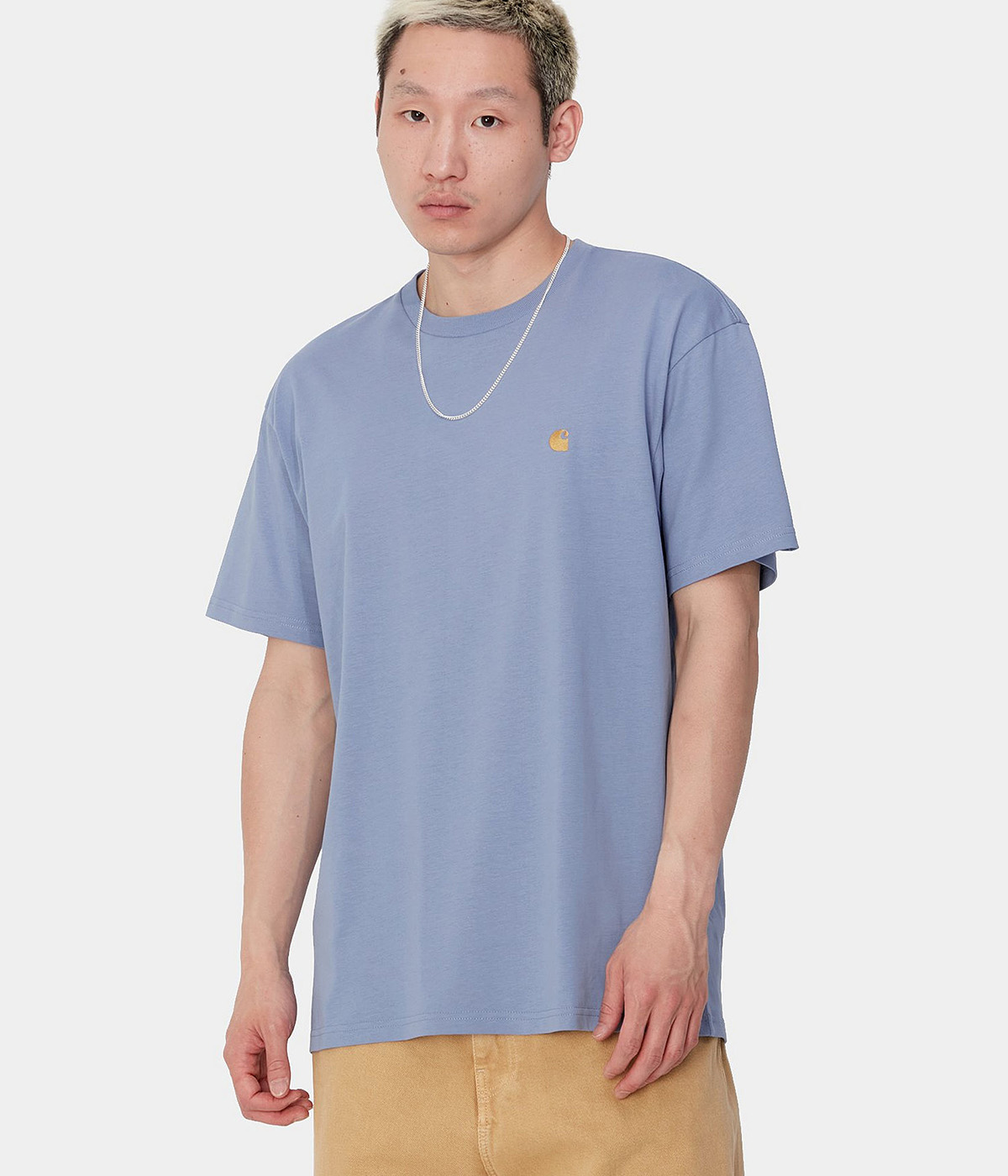 Carhartt - T-shirt S/S Chase - Charm Blue / Gold - XS