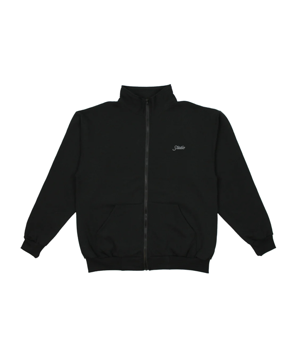 Studio Skateboards - Small Script Full Zip Sweater - Black - S