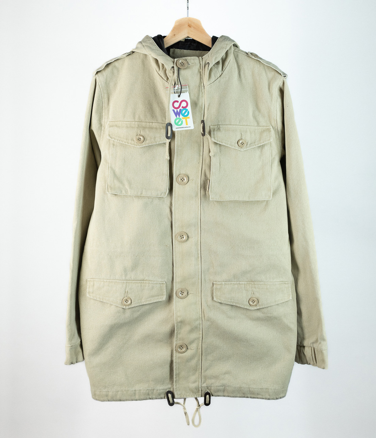 Vintage - Jakke Tactile - Khaki - M