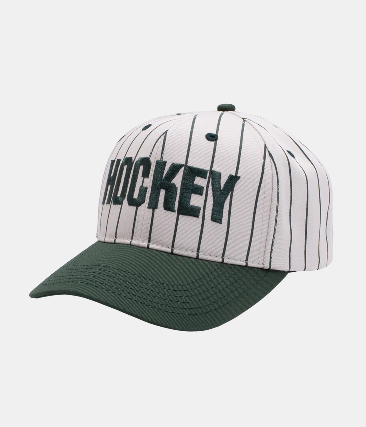 Hockey - Cap Hockey Pinstriped Hat - Green/Ivory - One Size