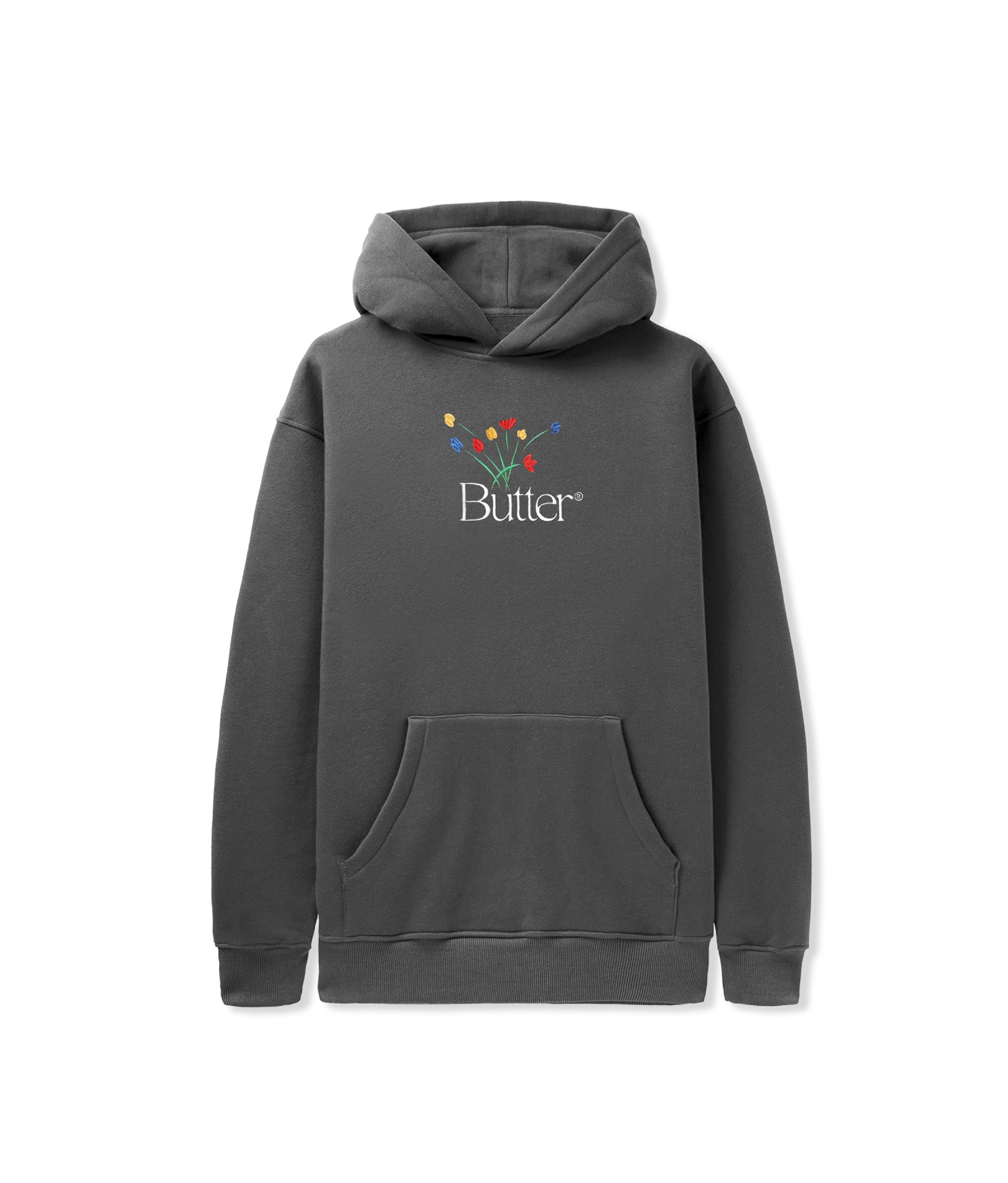 Butter Goods - Hettegensere Bouquet Embroidered - Washed Black - M
