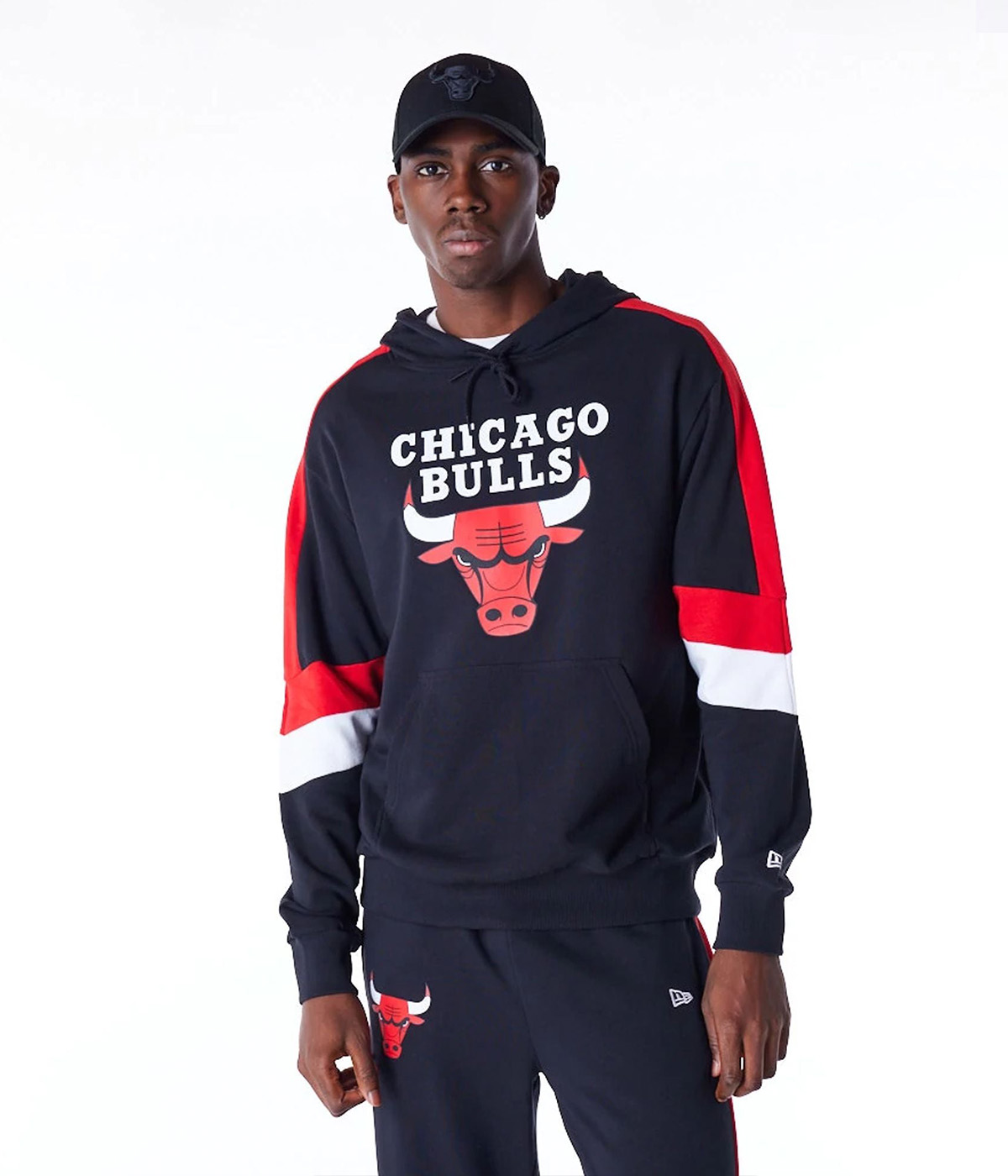New Era - Hoodie Colour Block Os Hoodie Chicago Bulls - Black - M
